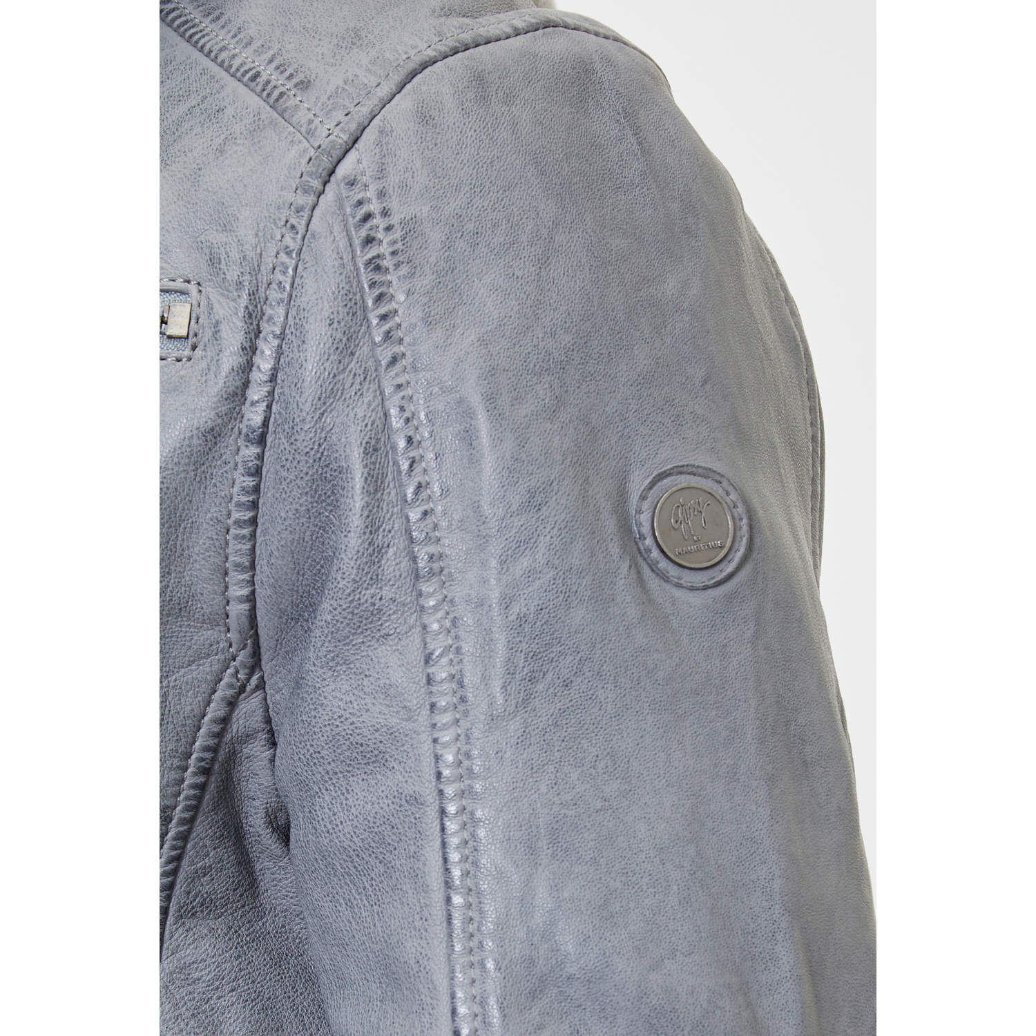 Męska skórzana kurtka Gipsy Dusty Blue GMBaxder – Kurtki skórzane