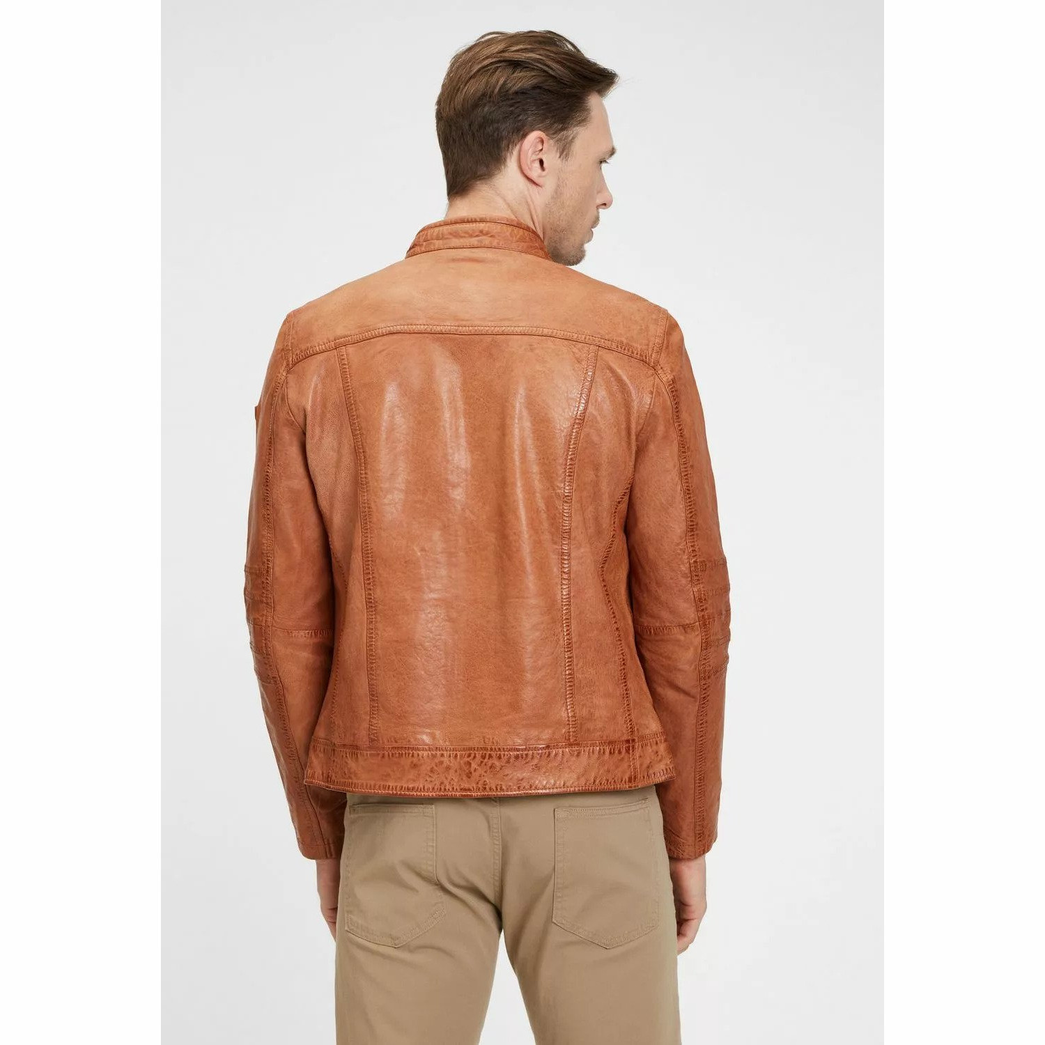 Męska skórzana kurtka Gipsy Cognac GMBosko LONTV – ODZIEŻ