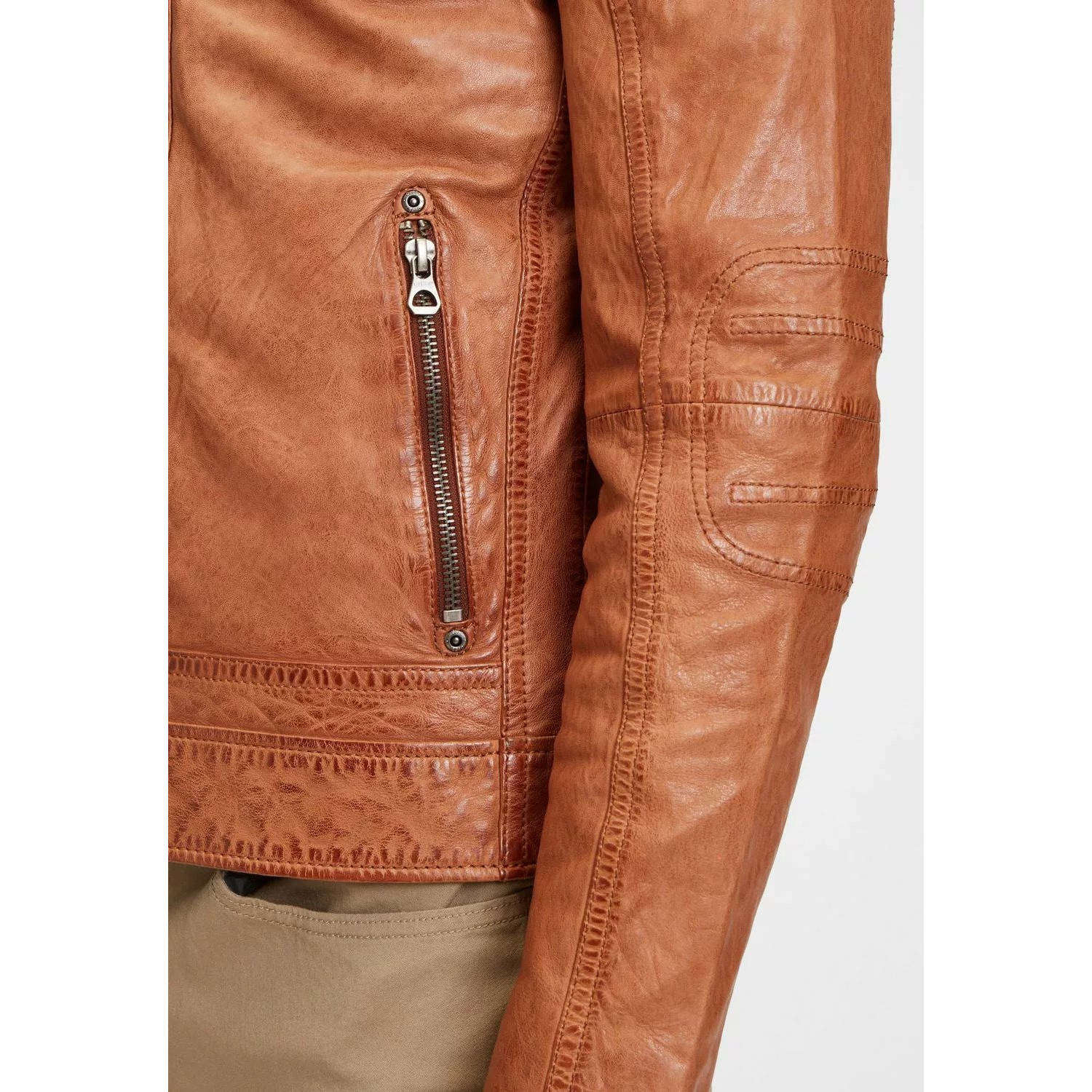 Męska skórzana kurtka Gipsy Cognac GMBosko LONTV – ODZIEŻ