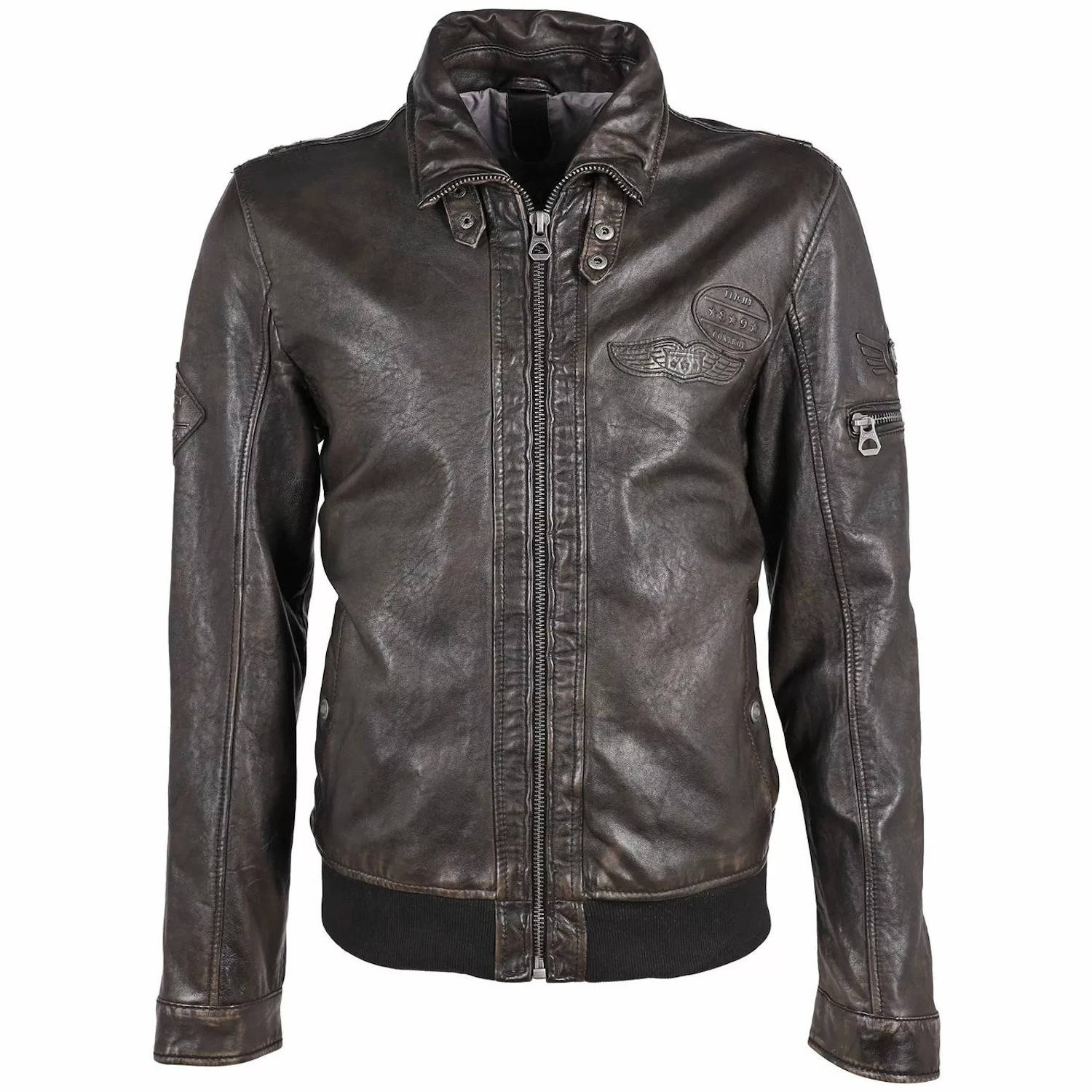 Męska skórzana kurtka Gipsy Czarno-szara GMCanjon S22 LAMAV – BLACK FRIDAY Męska skórzana kurtka Gipsy Czarno-szara GMCanjon S22 LAMAV – BLACK FRIDAY