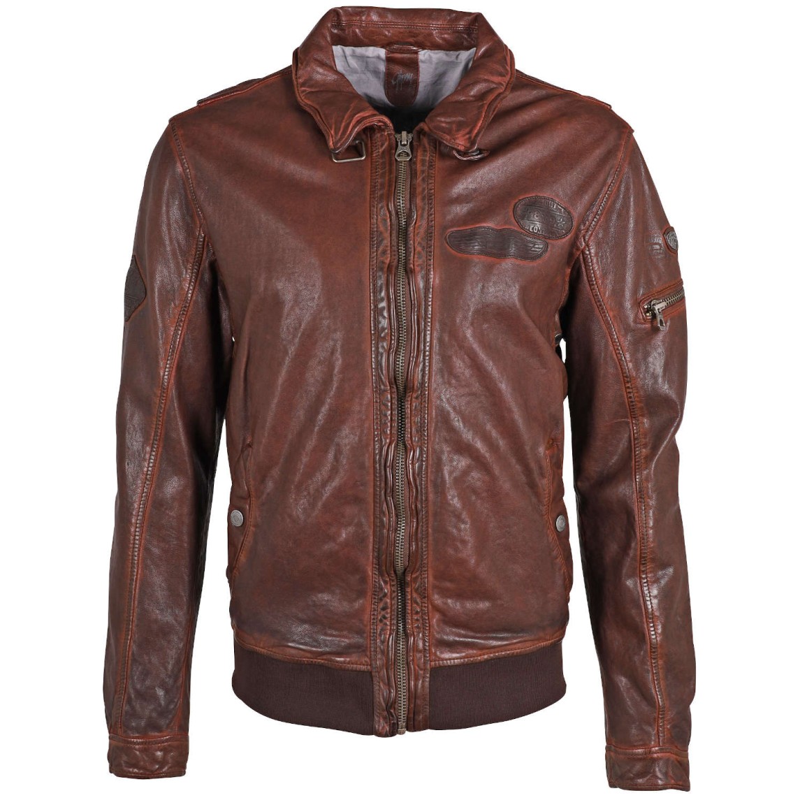 Męska skórzana kurtka Gipsy Chestnut GMCanjon S22 LGAWV – ODZIEŻ Męska skórzana kurtka Gipsy Chestnut GMCanjon S22 LGAWV – ODZIEŻ