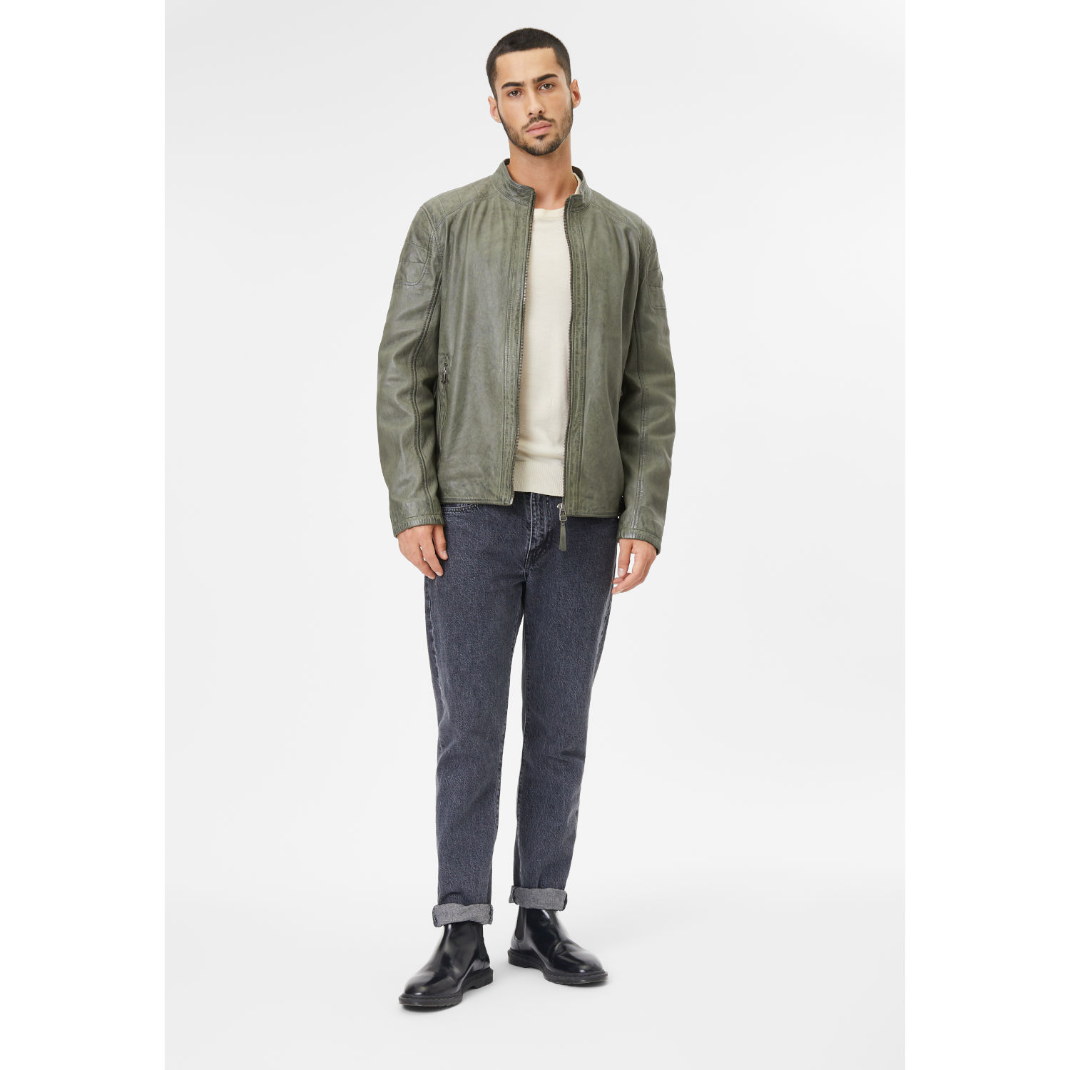 Męska skórzana kurtka Gipsy Dusty Green GMChardy – BLACK FRIDAY