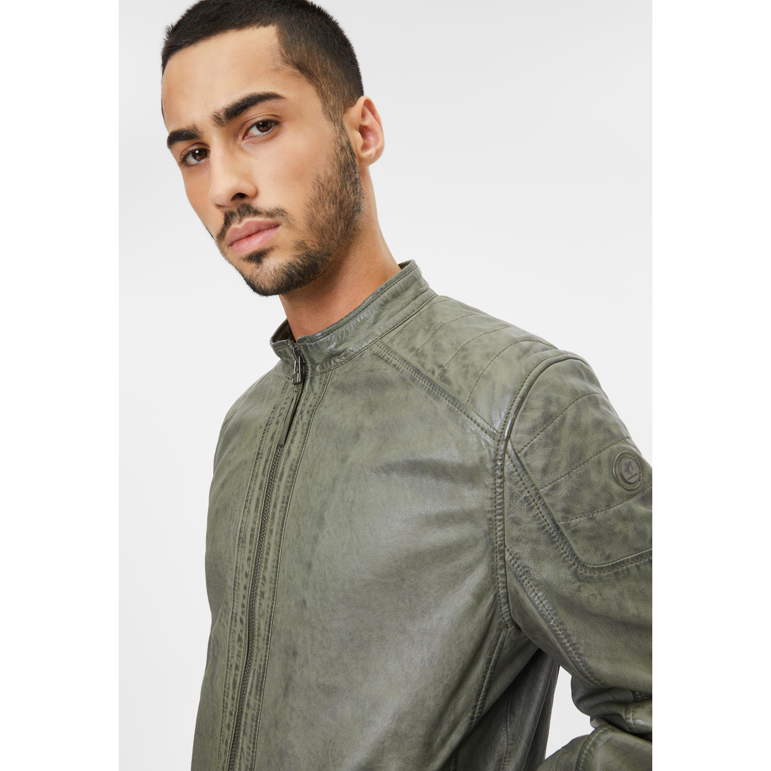 Męska skórzana kurtka Gipsy Dusty Green GMChardy – BLACK FRIDAY