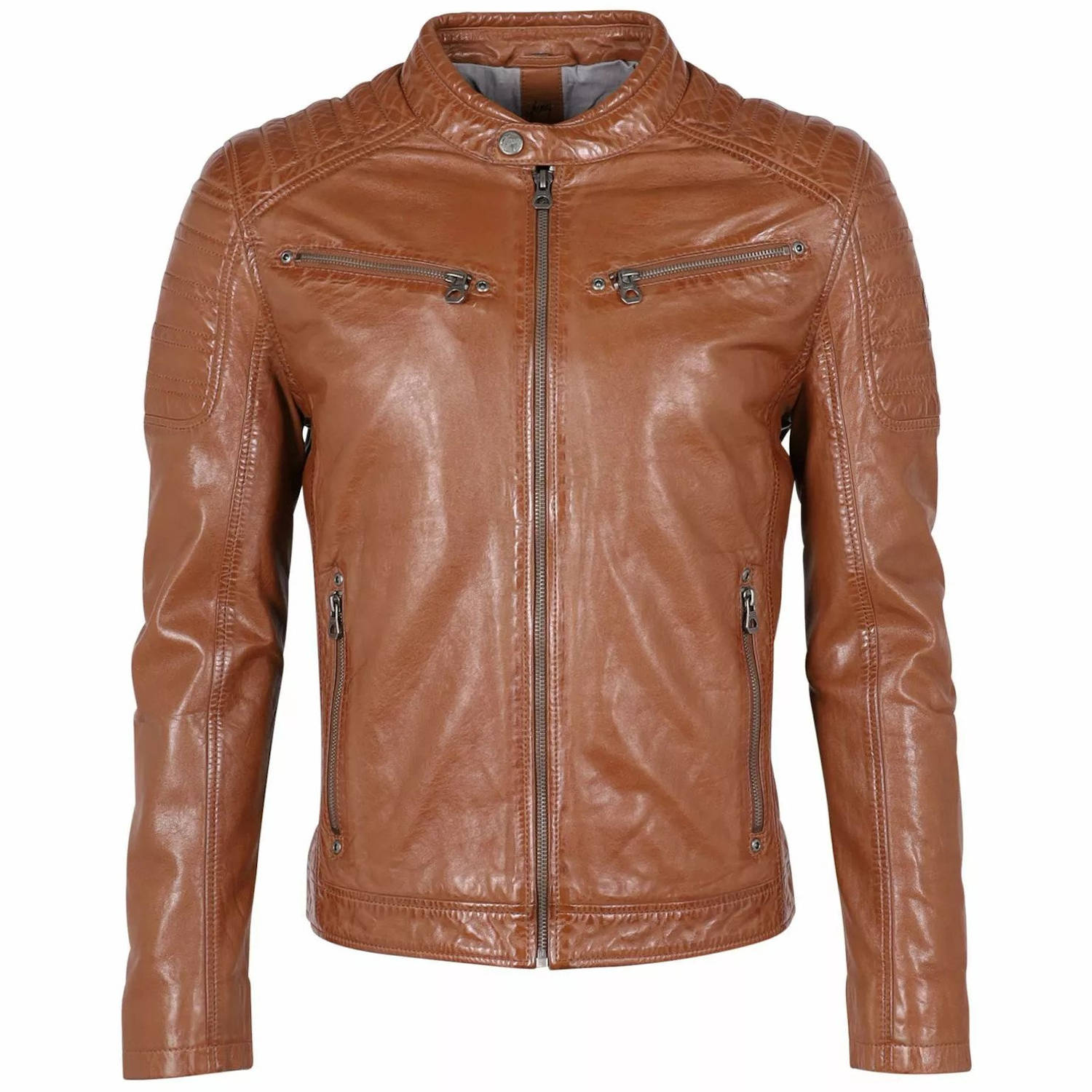 Męska skórzana kurtka Gipsy Cognac GMChesto LAORV – ODZIEŻ Męska skórzana kurtka Gipsy Cognac GMChesto LAORV – ODZIEŻ