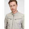 Męska skórzana kurtka Gipsy srebrnoszara GMChesto LAORV – BLACK FRIDAY
