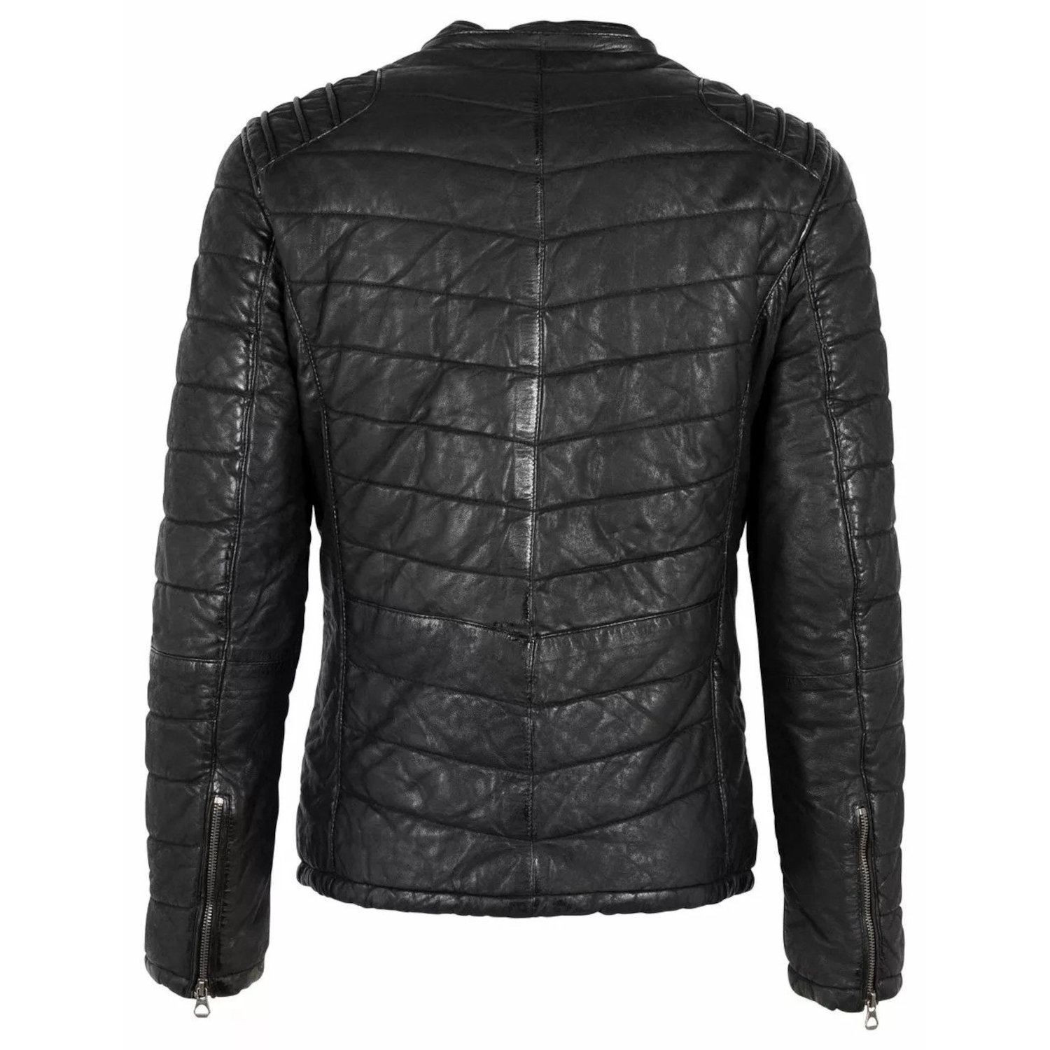 Męska zimowa kurtka skórzana Gipsy Czarna GMCorbin – BLACK FRIDAY