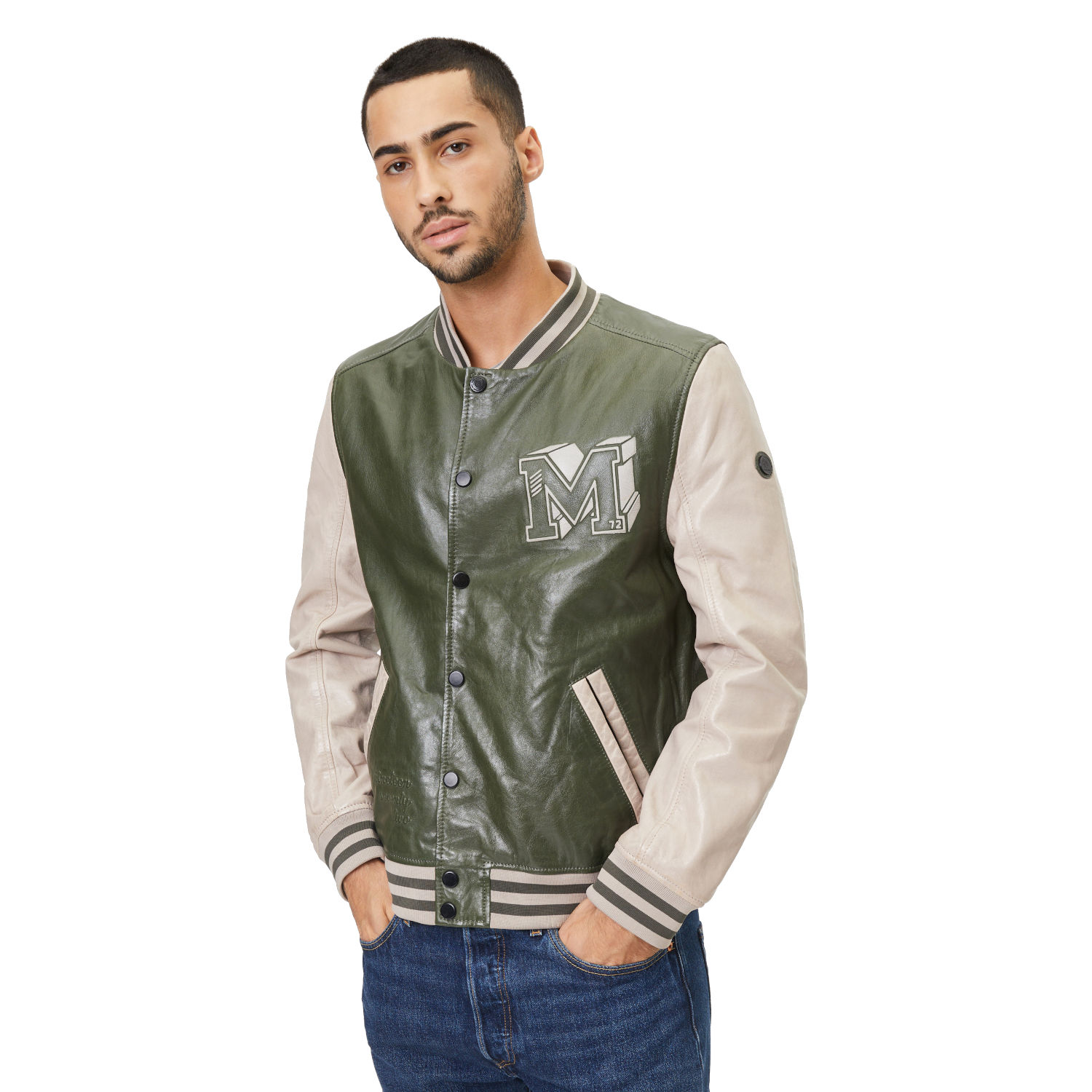 Męska skórzana kurtka Gipsy Ciemnozielona/Jasnoszara GMCuno – BLACK FRIDAY Męska skórzana kurtka Gipsy Ciemnozielona/Jasnoszara GMCuno – BLACK FRIDAY