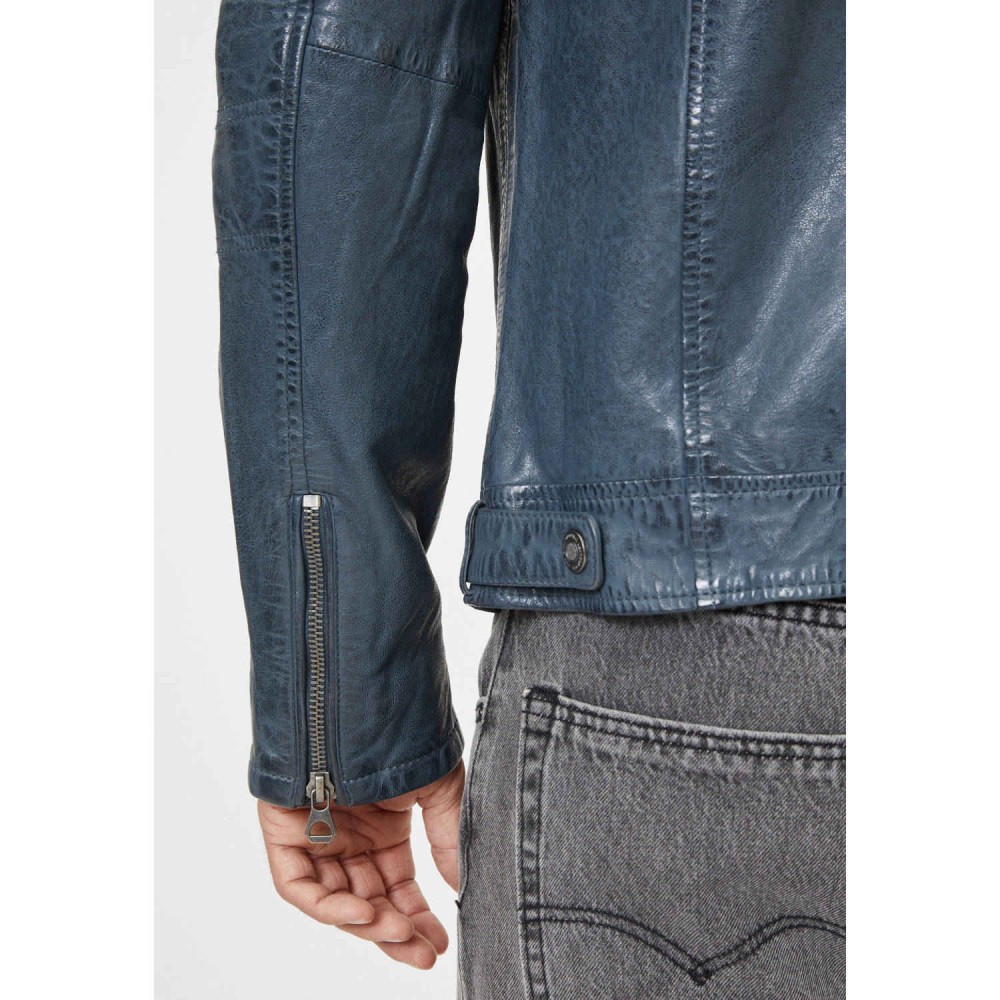 Męska skórzana kurtka Gipsy Denim Blue GMCybo Męska skórzana kurtka Gipsy Denim Blue GMCybo