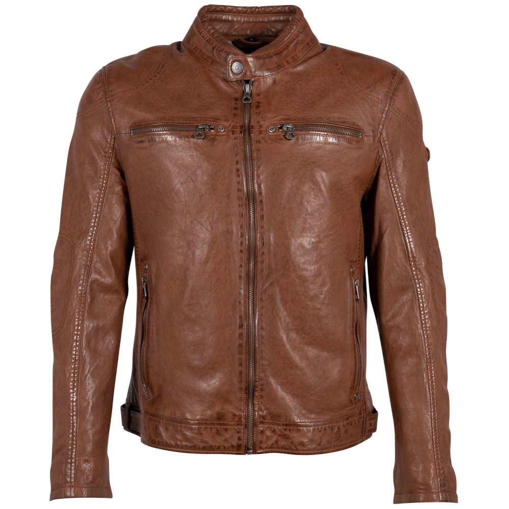 Męska skórzana kurtka Gipsy Cognac GMCybo