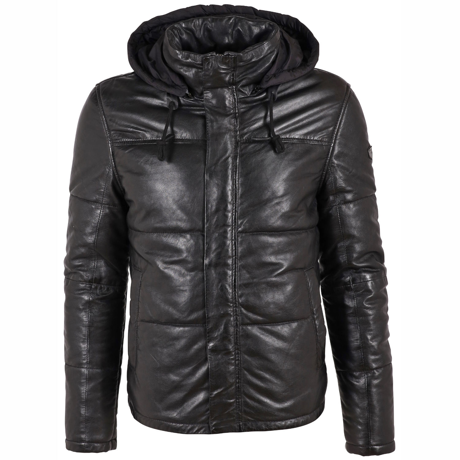 Męska zimowa kurtka skórzana Gipsy Czarna GMDule – BLACK FRIDAY