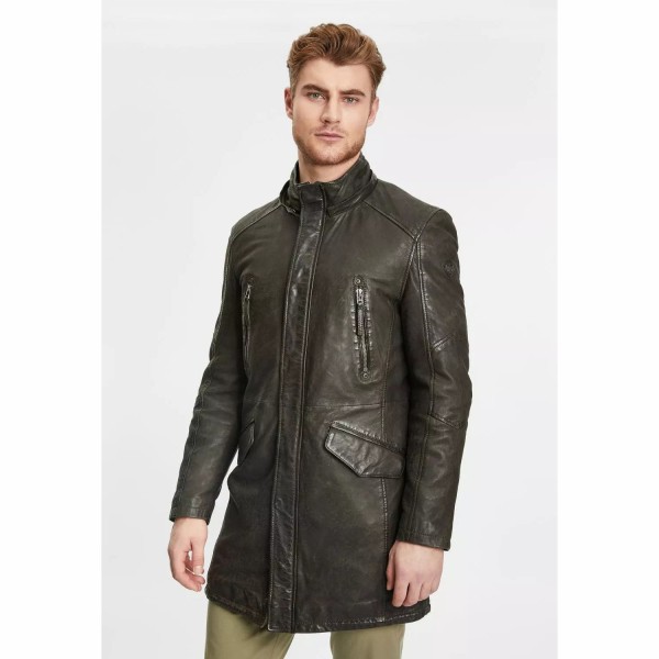 Męska długa skórzana kurtka Gipsy Olive GMEsmond LCOUNTV W – BLACK FRIDAY — fotografia 8