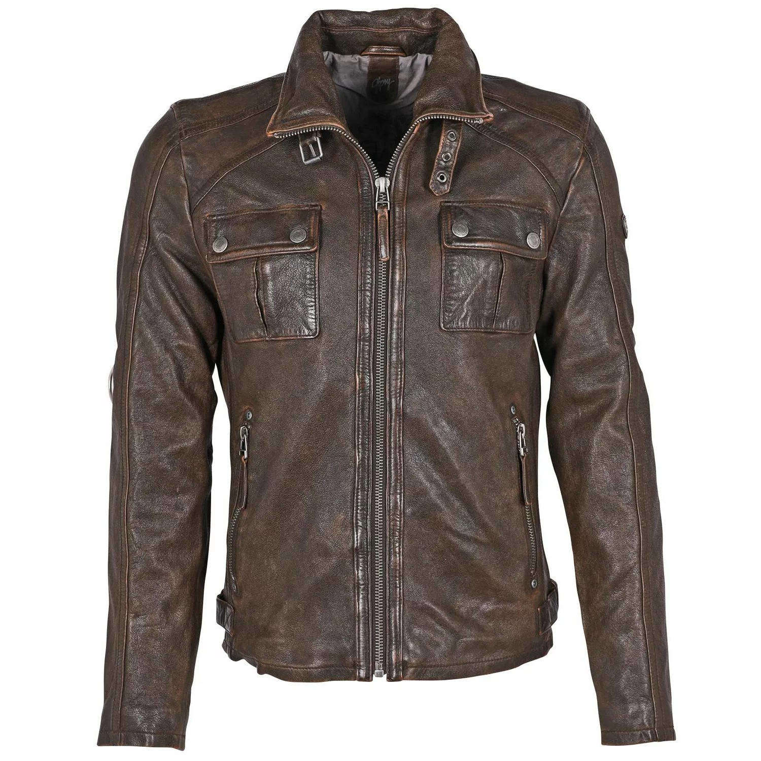 Męska skórzana kurtka Gipsy Vintage Brown GMFendro SF LANTV – ODZIEŻ