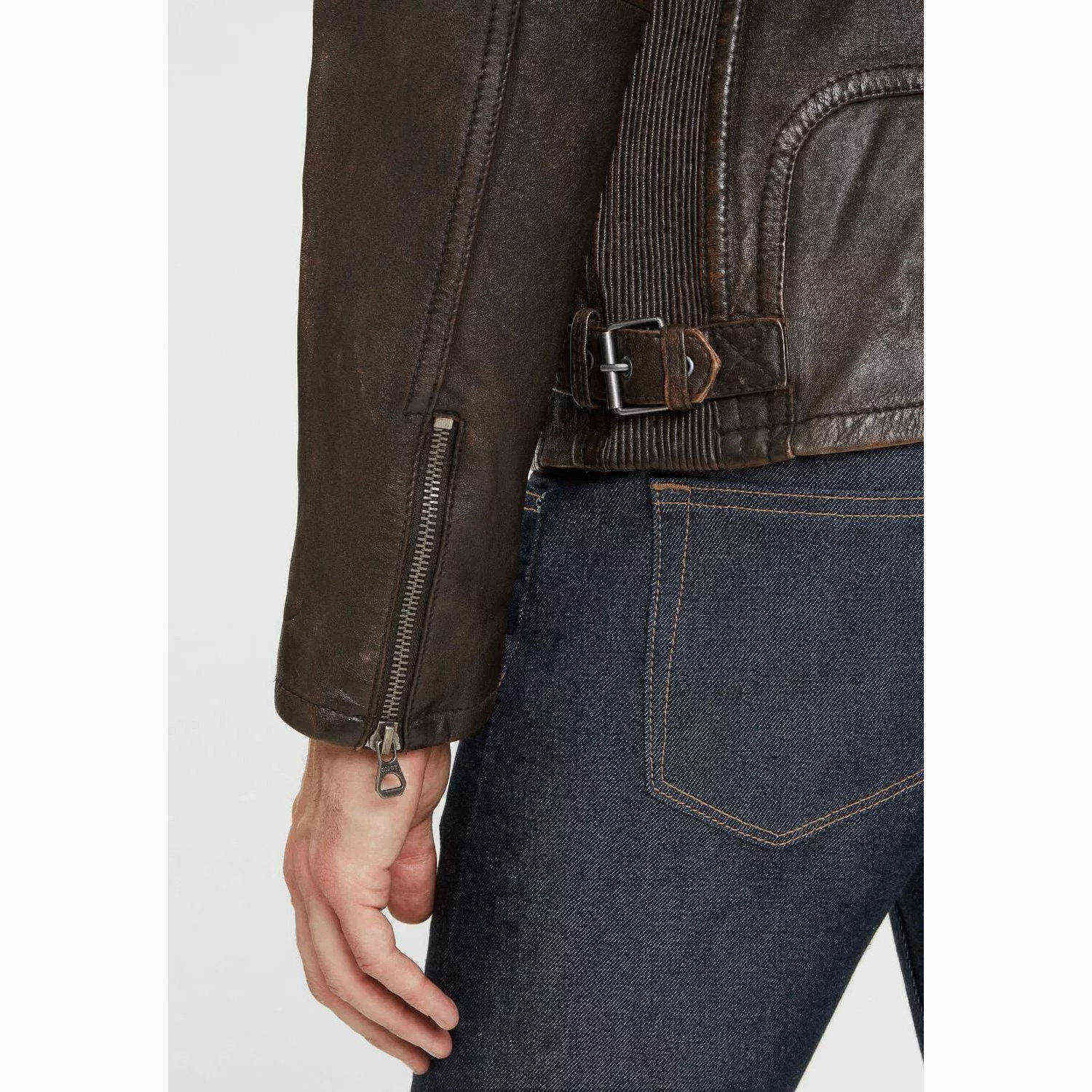 Męska skórzana kurtka Gipsy Vintage Brown GMFendro SF LANTV – ODZIEŻ