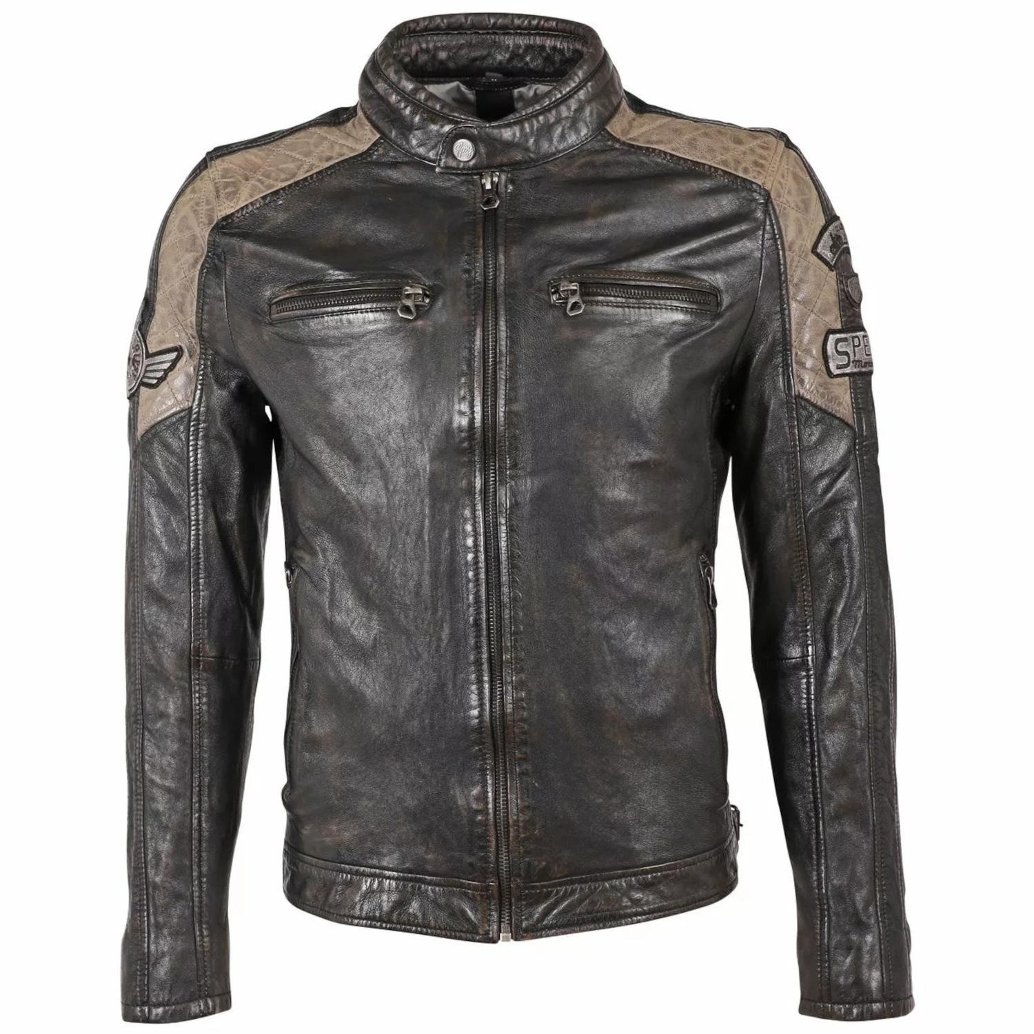 Męska skórzana kurtka Gipsy Czarna GMGiel – BLACK FRIDAY