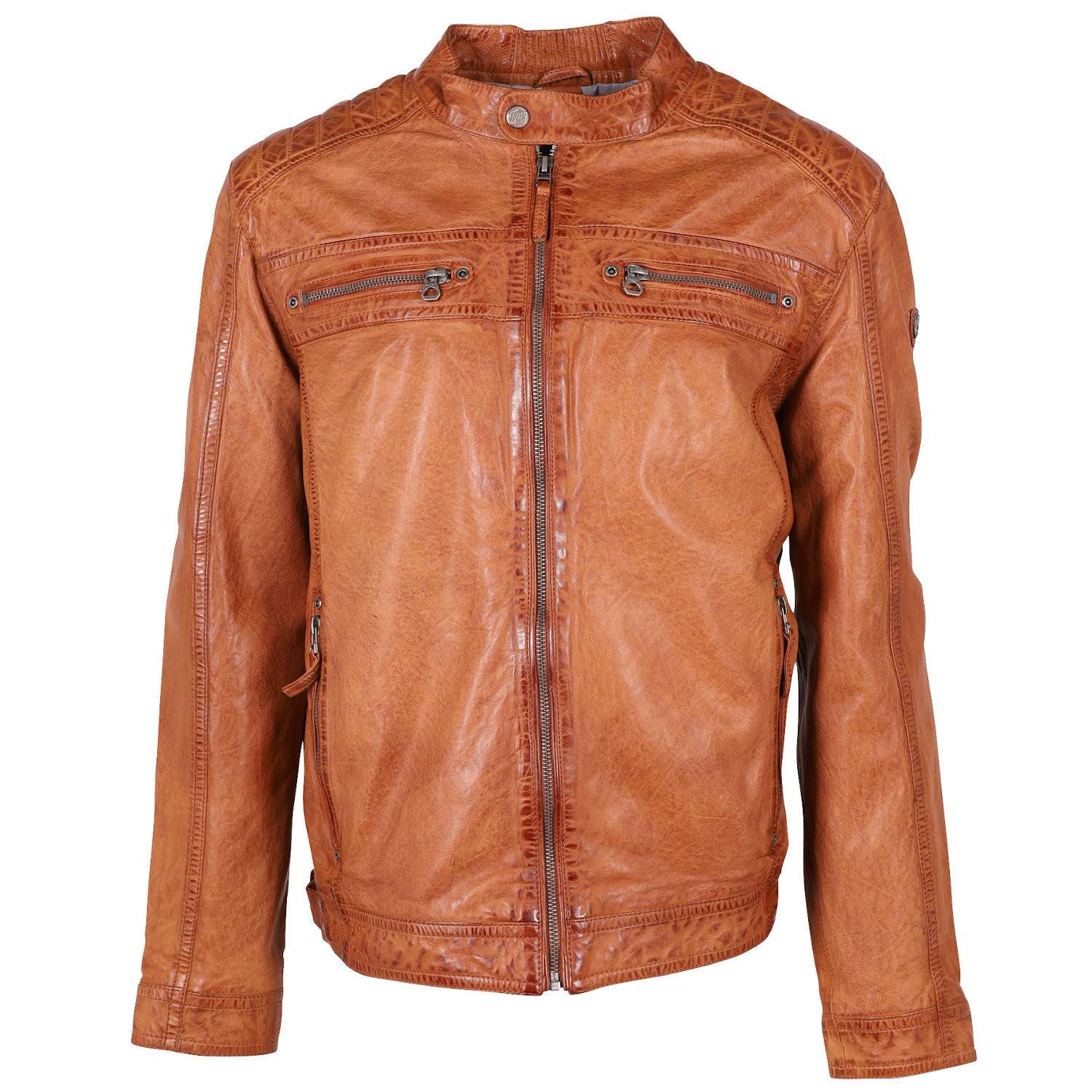 Męska skórzana kurtka Gipsy Cognac GMGilian CF LONTV – ODZIEŻ
