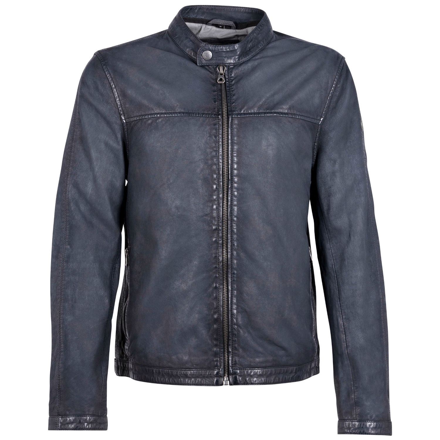 Męska skórzana kurtka Gipsy granatowa GMMiet – BLACK FRIDAY