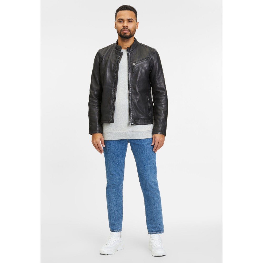 Męska skórzana kurtka Gipsy Czarna GMJaqua - readytowear