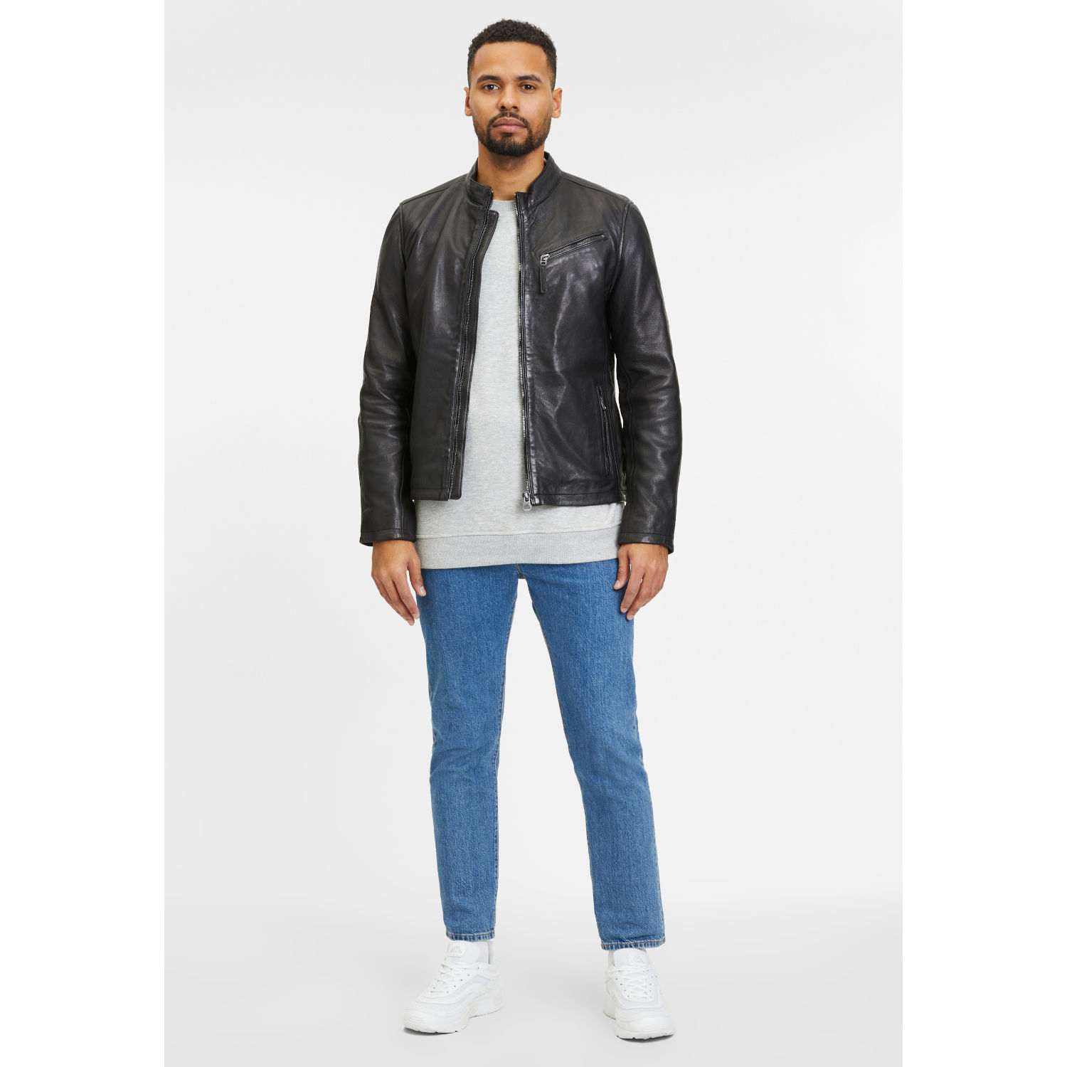 Męska skórzana kurtka Gipsy Czarna GMJaqua – BLACK FRIDAY