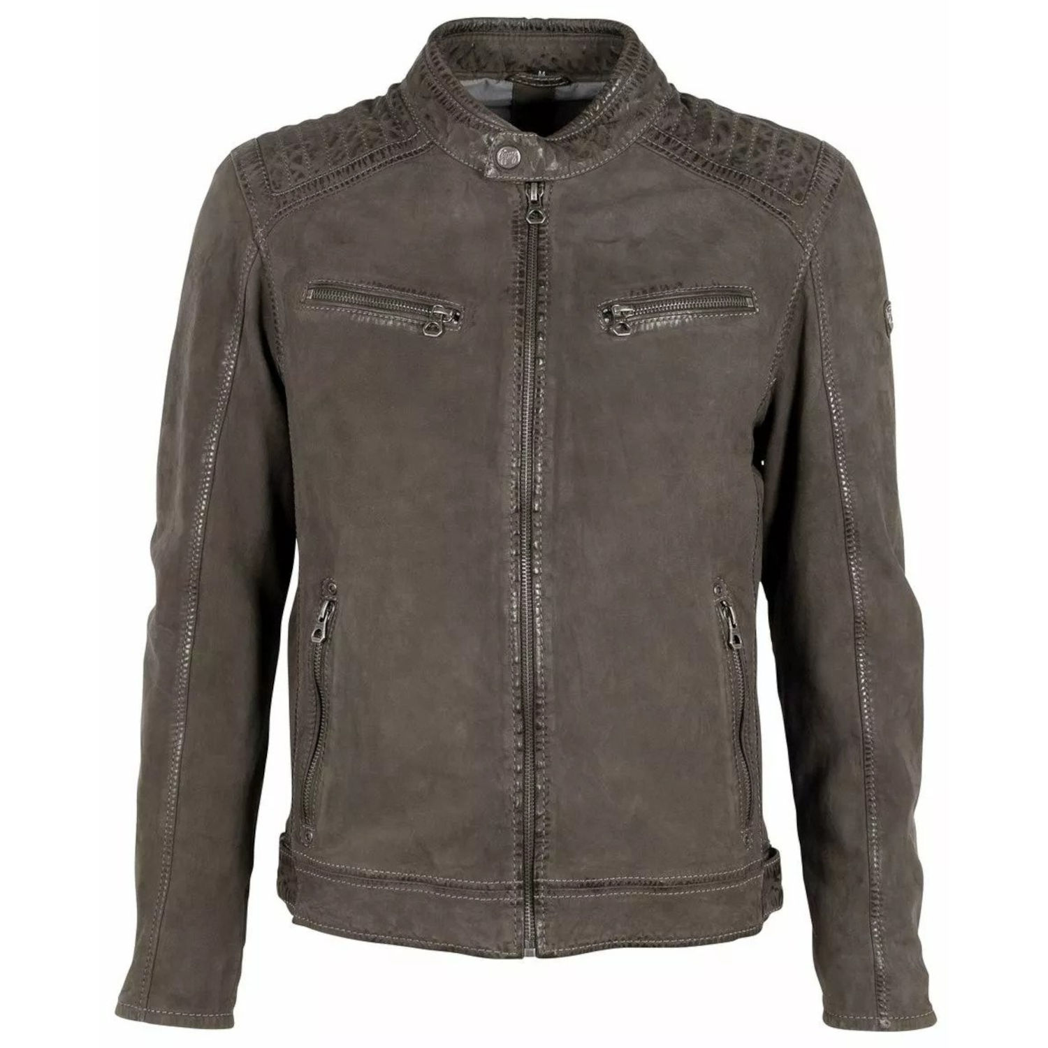 Męska skórzana kurtka Gipsy Dusty Green GMJonnas – BLACK FRIDAY