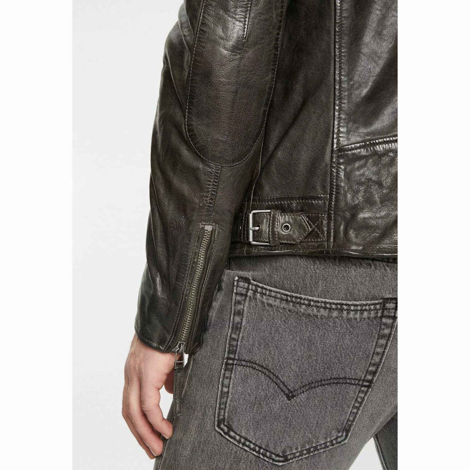Męska skórzana kurtka Gipsy Olive GMMalic S22 SF STUV – BLACK FRIDAY