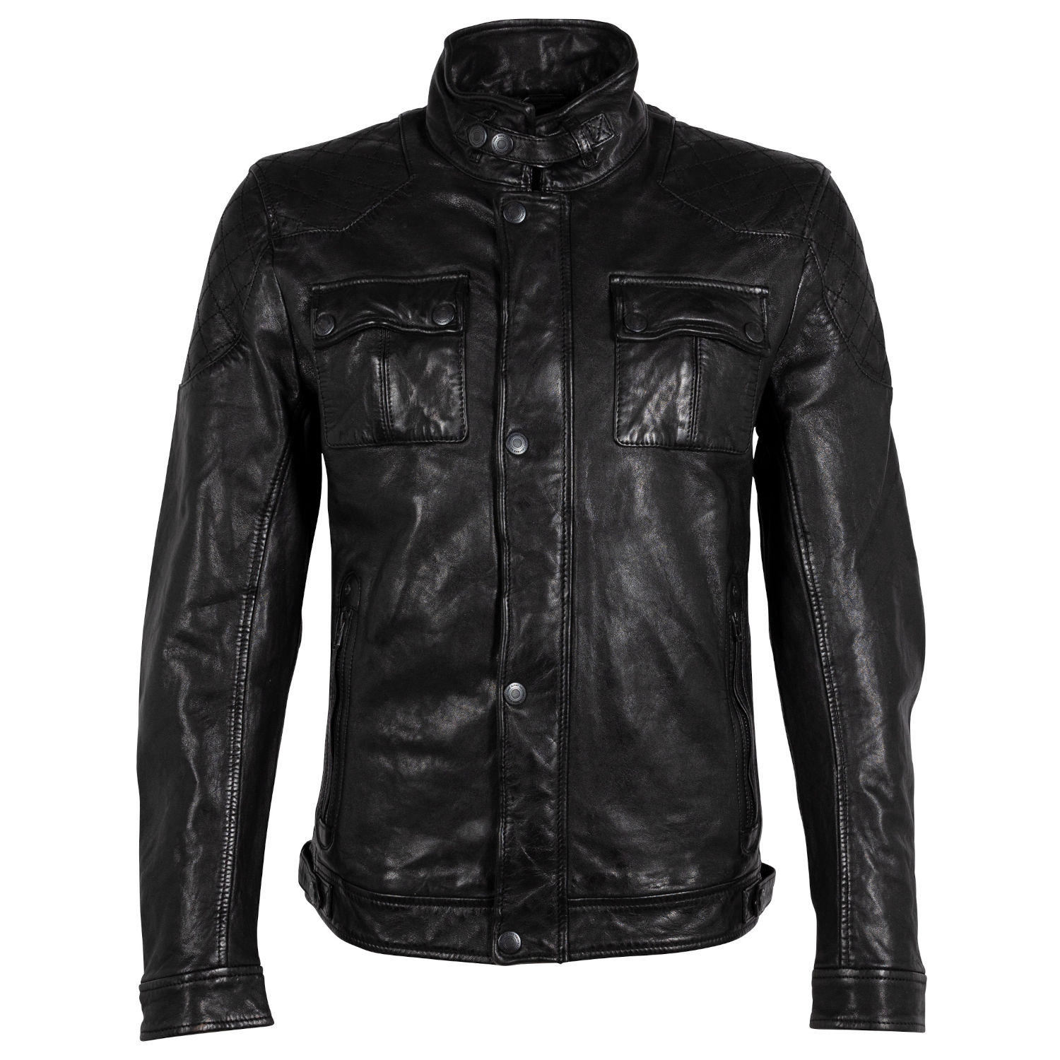 Męska skórzana kurtka Gipsy Czarna GMNevado – BLACK FRIDAY