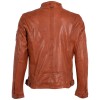 Męska skórzana kurtka Gipsy pomarańczowa GMRydoz – BLACK FRIDAY