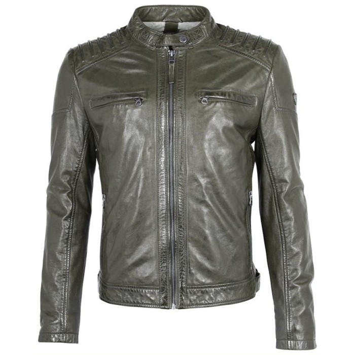 Męska skórzana kurtka Gipsy Oliwkowa GMSyrus NSLVV – BLACK FRIDAY Męska skórzana kurtka Gipsy Oliwkowa GMSyrus NSLVV – BLACK FRIDAY