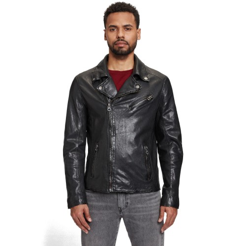 Męska skórzana kurtka Gipsy Czarna GMThalas