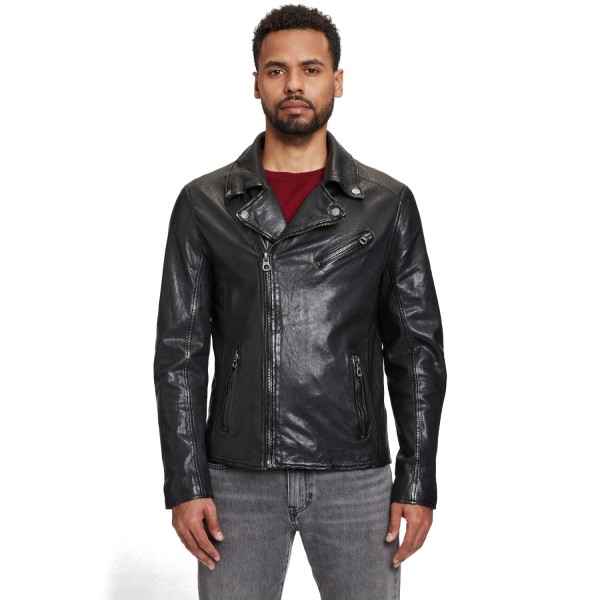 Męska skórzana kurtka Gipsy Czarna GMThalas