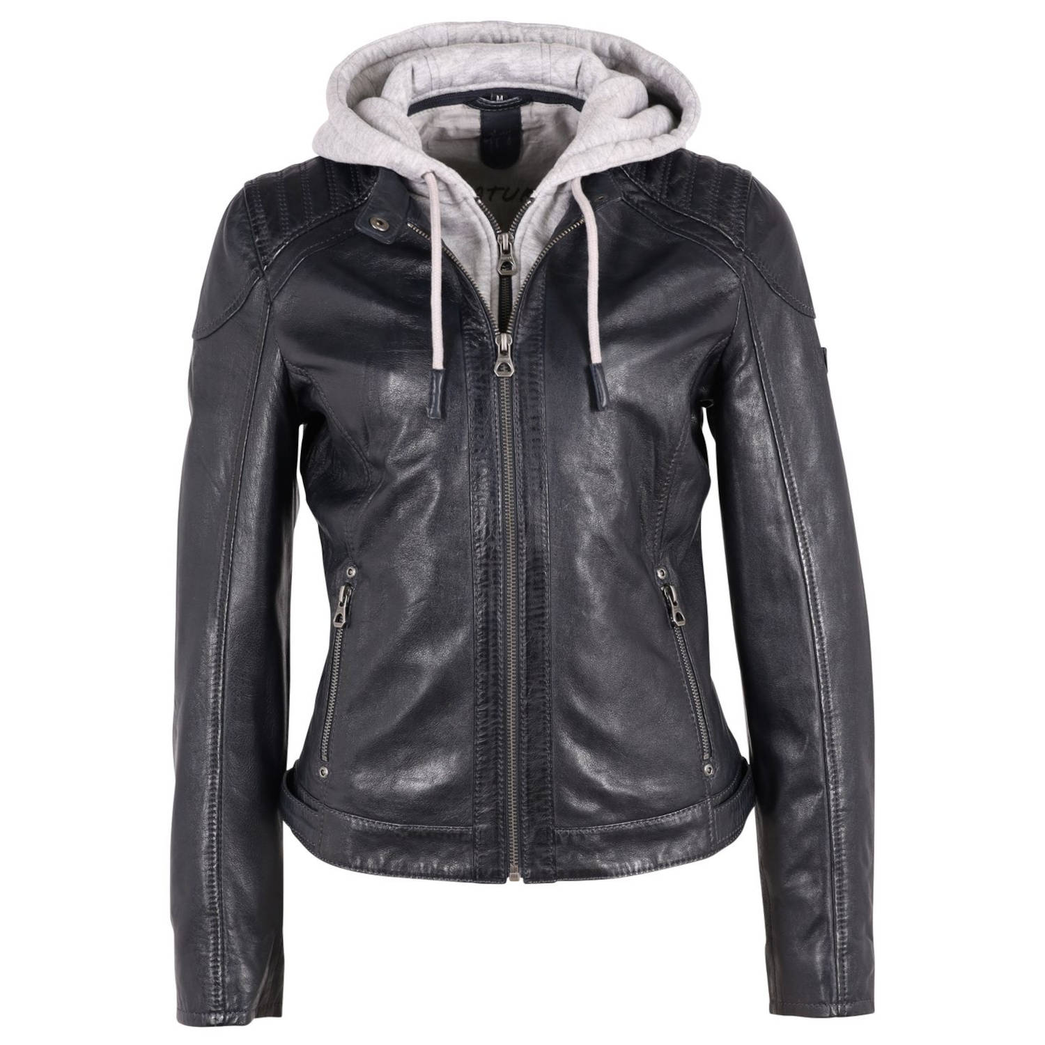 Kurtka skórzana damska Gipsy granatowa GWAlcie – BLACK FRIDAY