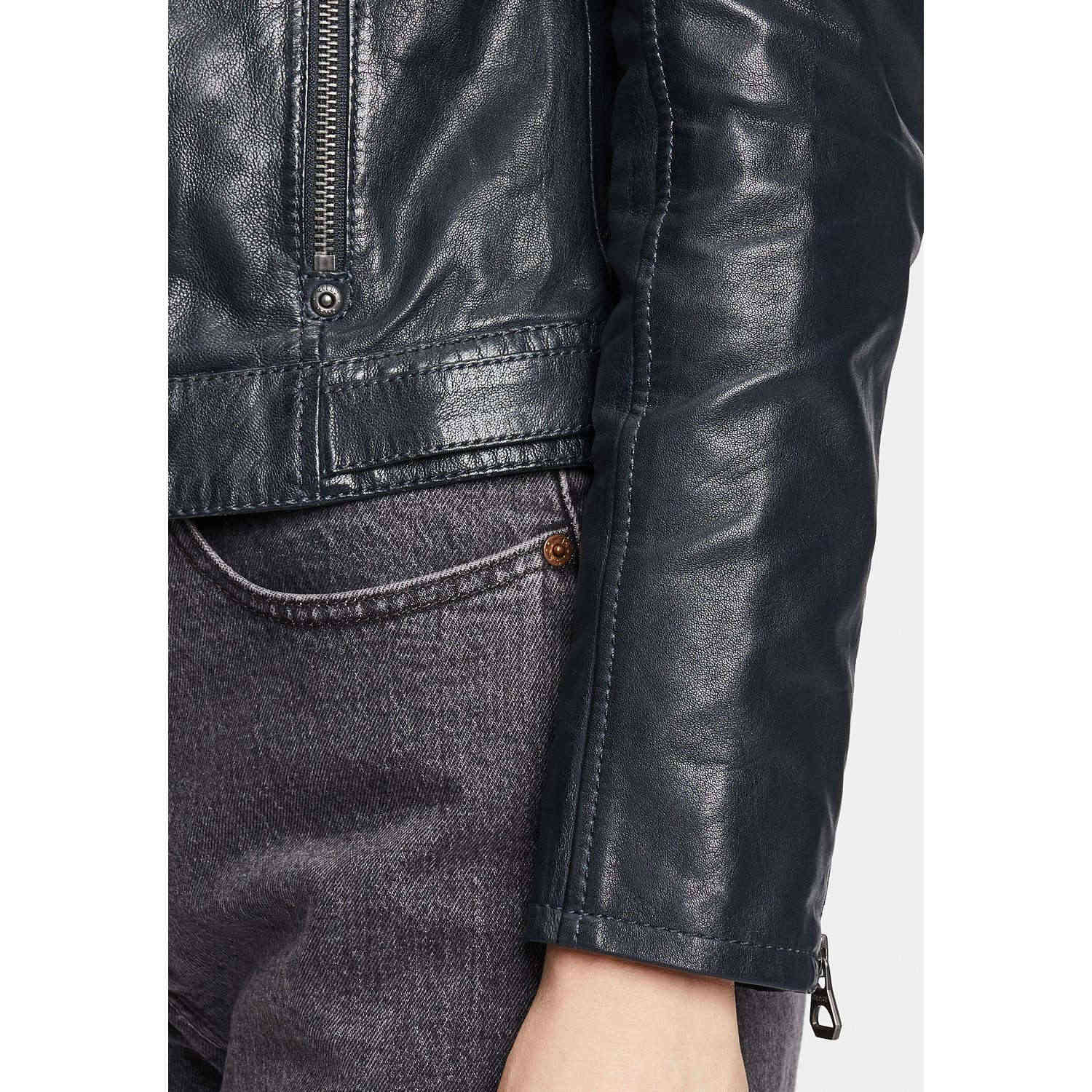 Kurtka skórzana damska Gipsy granatowa GWAlcie – BLACK FRIDAY