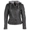 Damska kurtka skórzana Gipsy Ciemnoszara GWAnni – BLACK FRIDAY