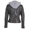 Damska kurtka skórzana Gipsy Ciemnoszara GWAnni – BLACK FRIDAY