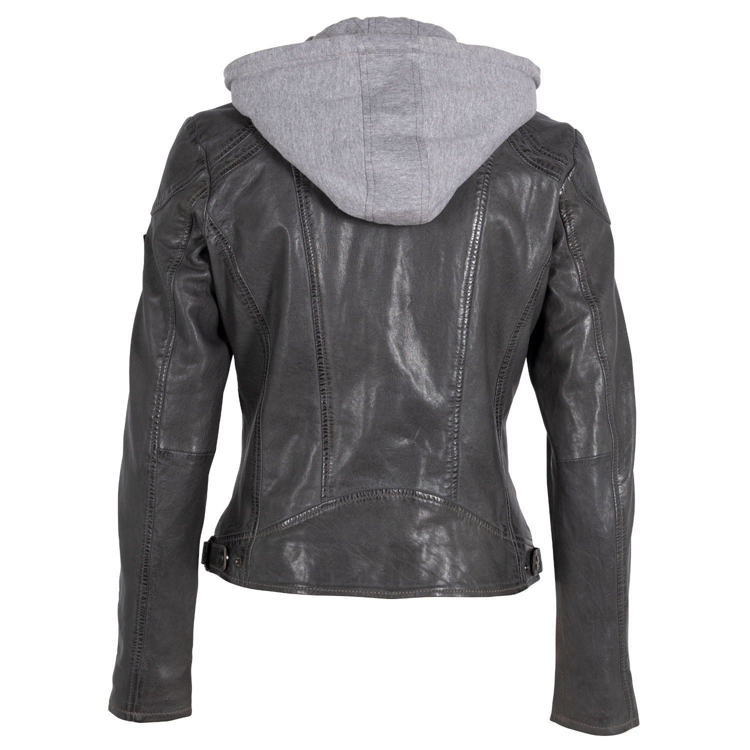 Damska kurtka skórzana Gipsy Ciemnoszara GWAnni – BLACK FRIDAY