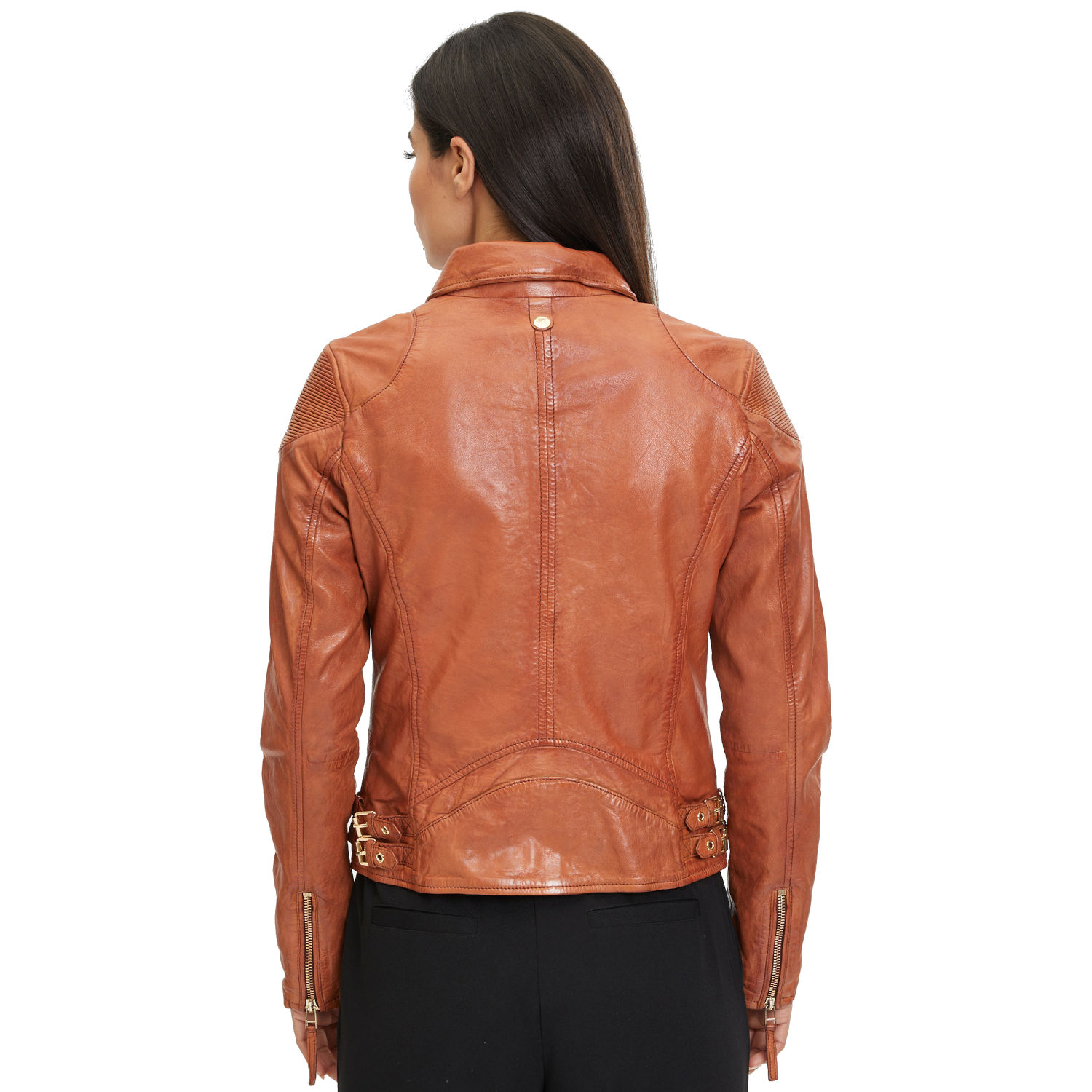 Kurtka skórzana damska Gipsy Cognac GWCadiz – Kurtki skórzane