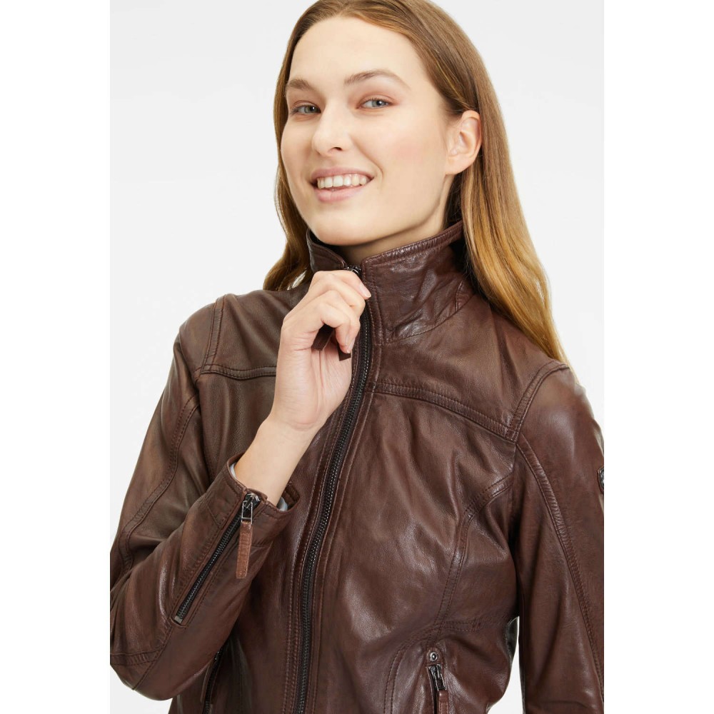 Kurtka skórzana damska Gipsy kasztanowa GWCaitlin - readytowear