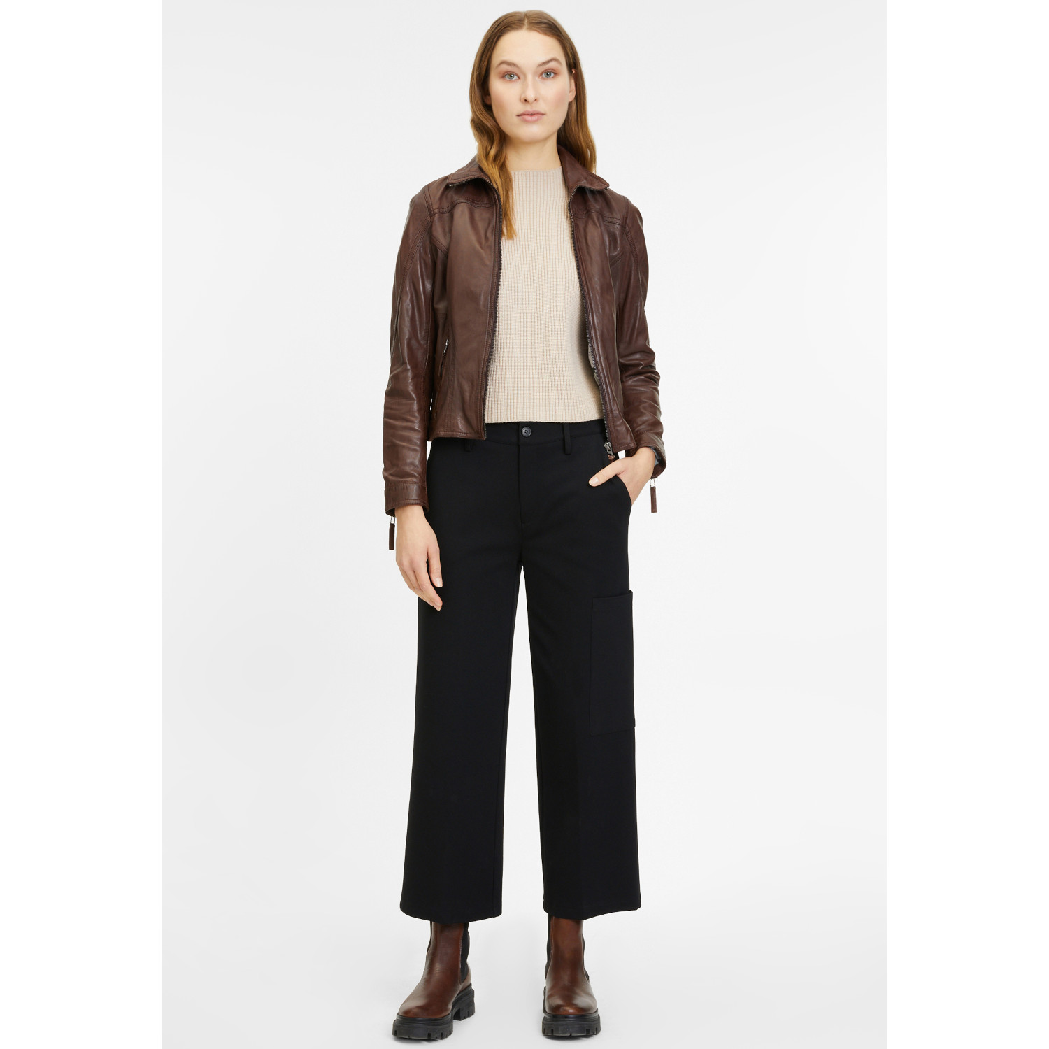 Kurtka skórzana damska Gipsy kasztanowa GWCaitlin – BLACK FRIDAY