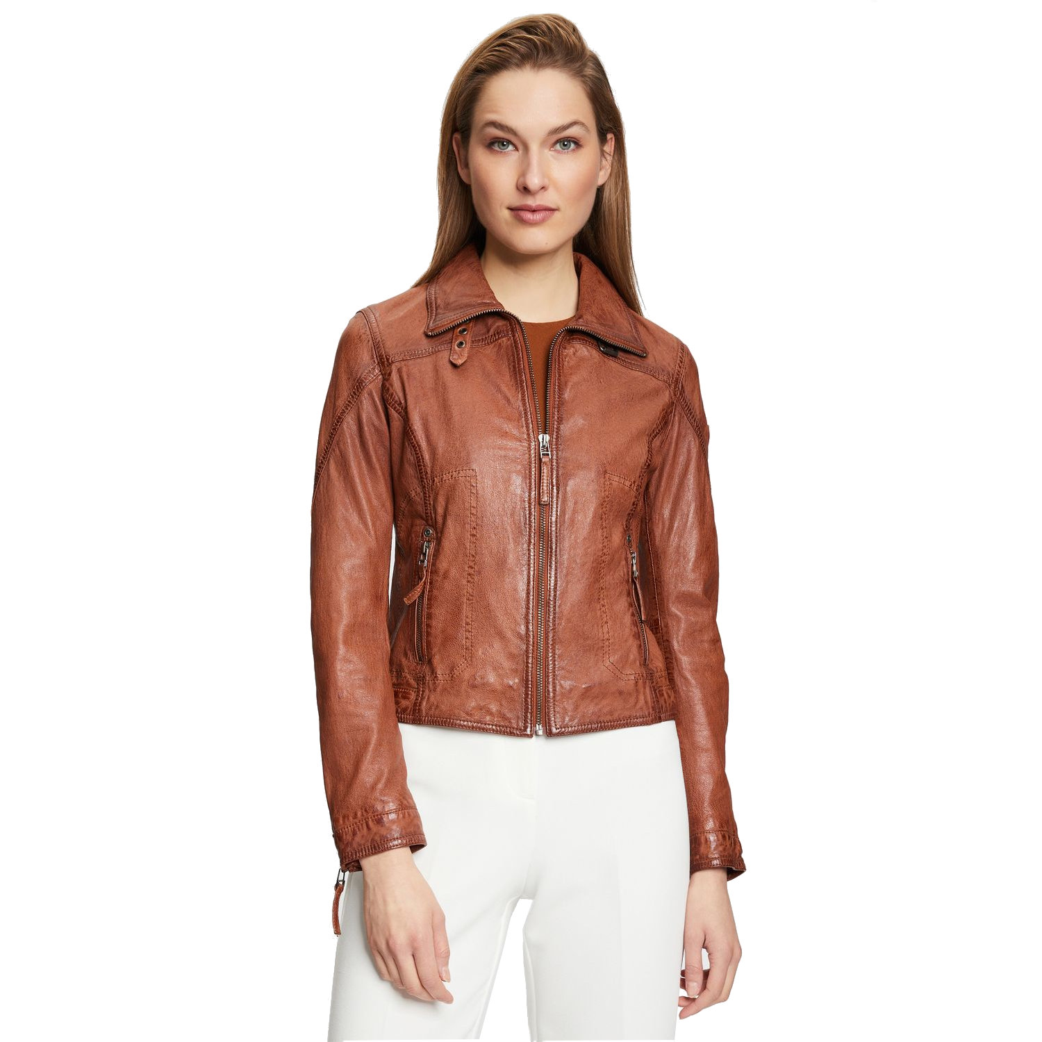 Kurtka skórzana damska Gipsy Cognac GWCardie – ODZIEŻ