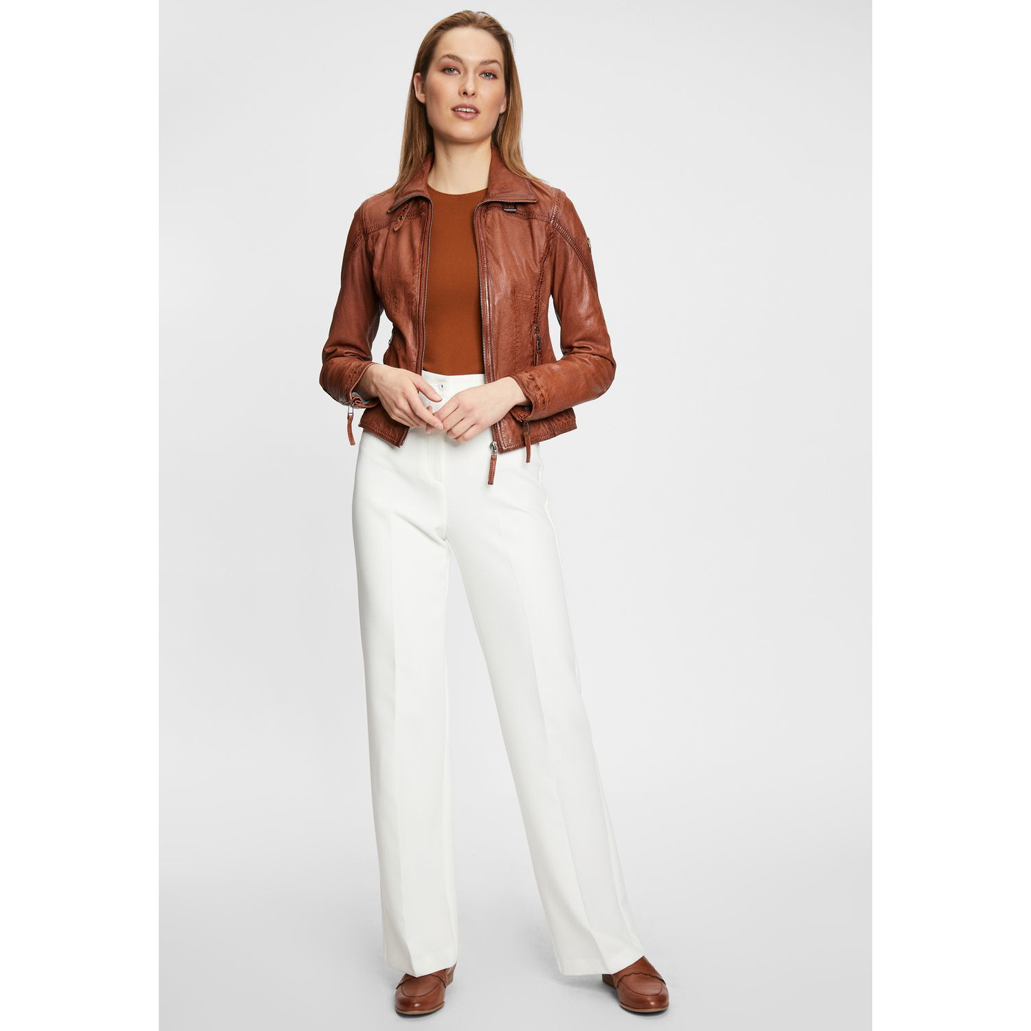 Kurtka skórzana damska Gipsy Cognac GWCardie – ODZIEŻ
