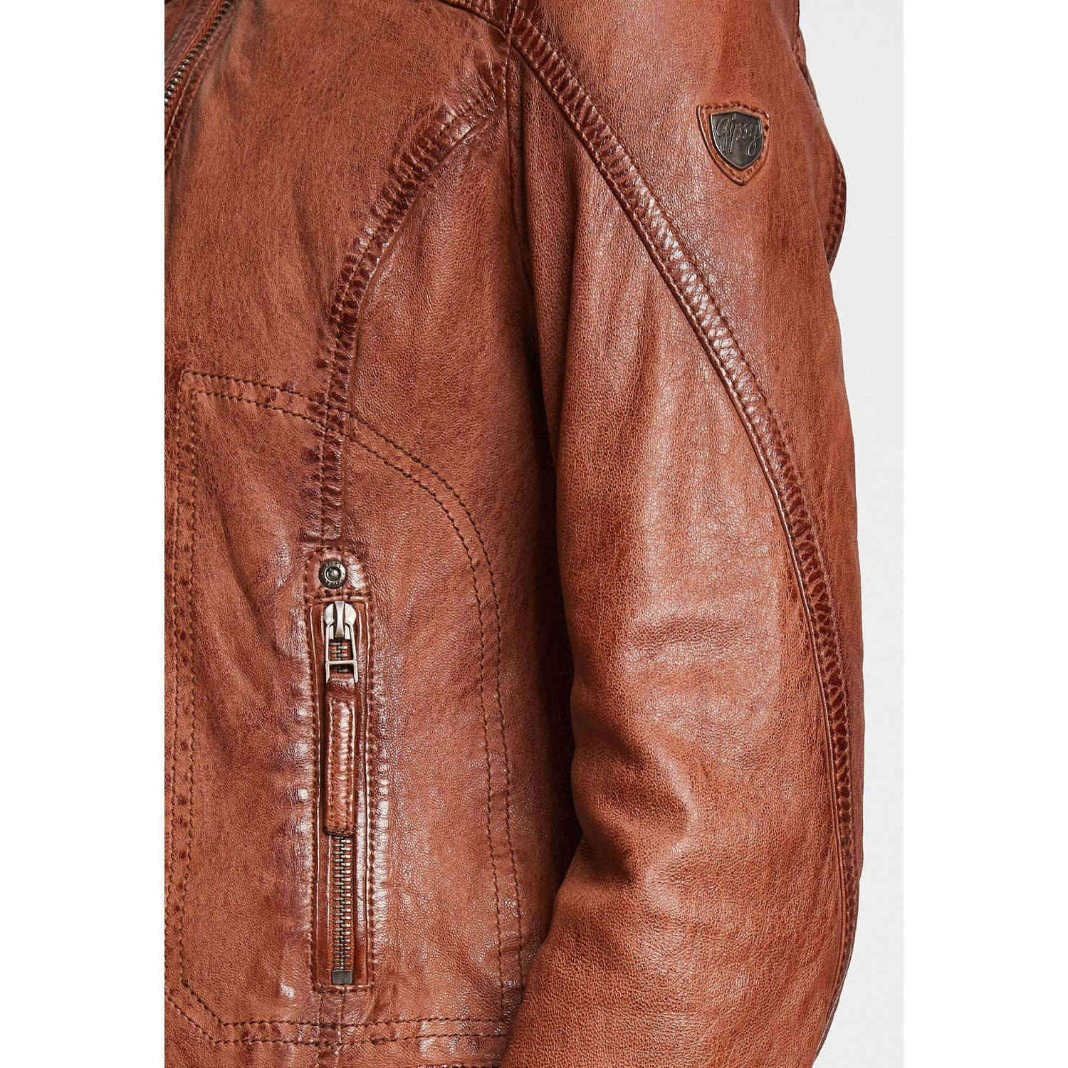 Kurtka skórzana damska Gipsy Cognac GWCardie – ODZIEŻ