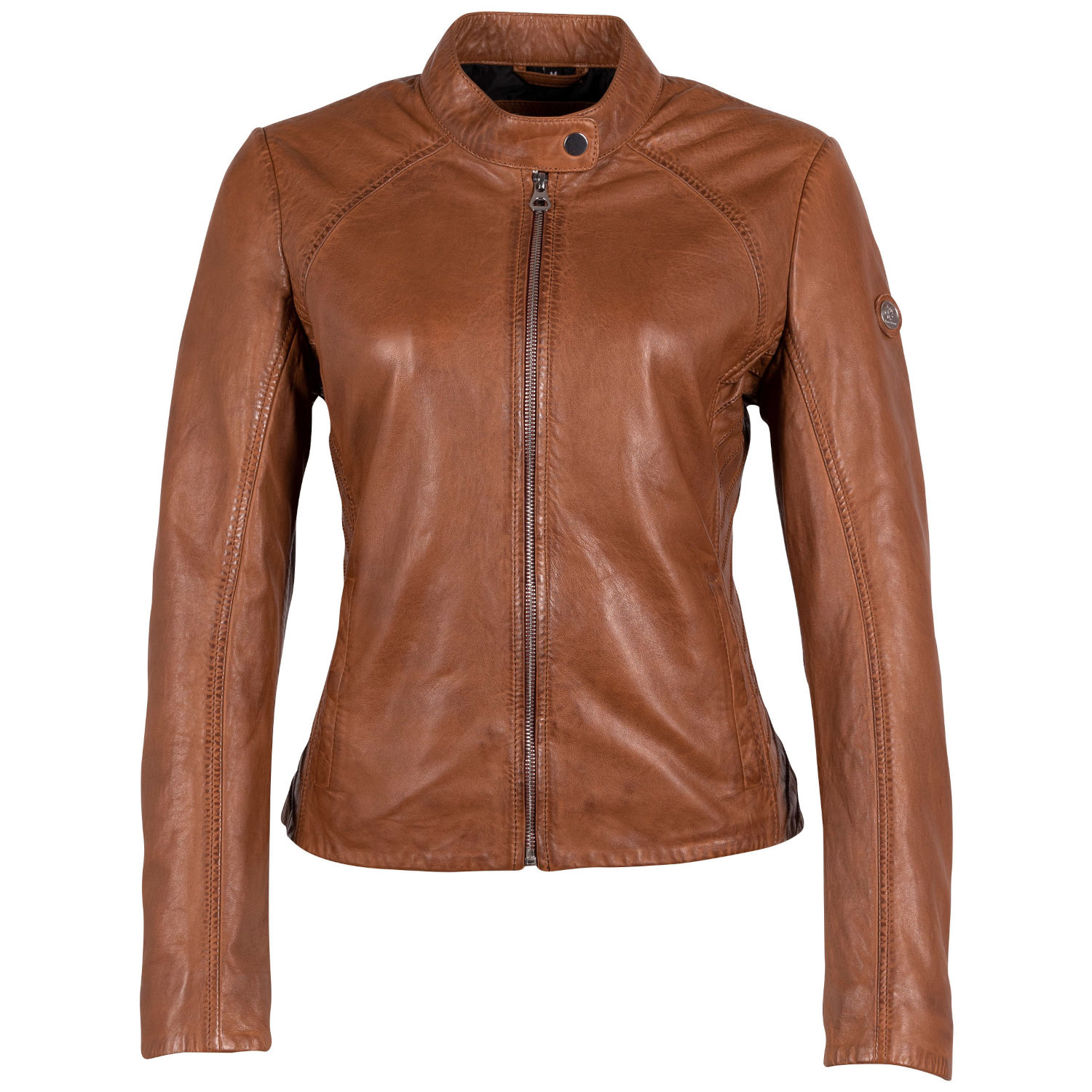 Kurtka skórzana damska Gipsy Cognac GWCharu – Kurtki skórzane