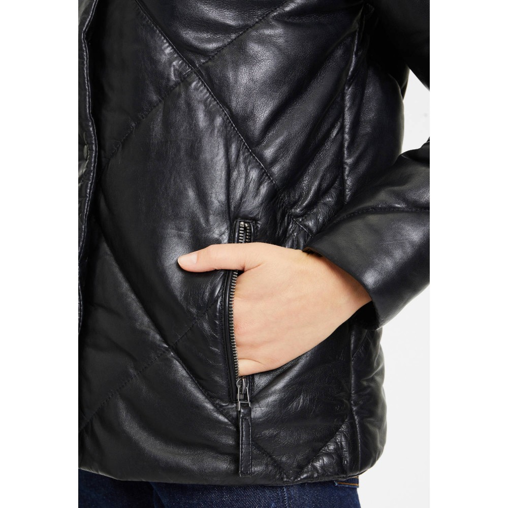 Kurtka skórzana damska Gipsy Czarna GWEditha - readytowear