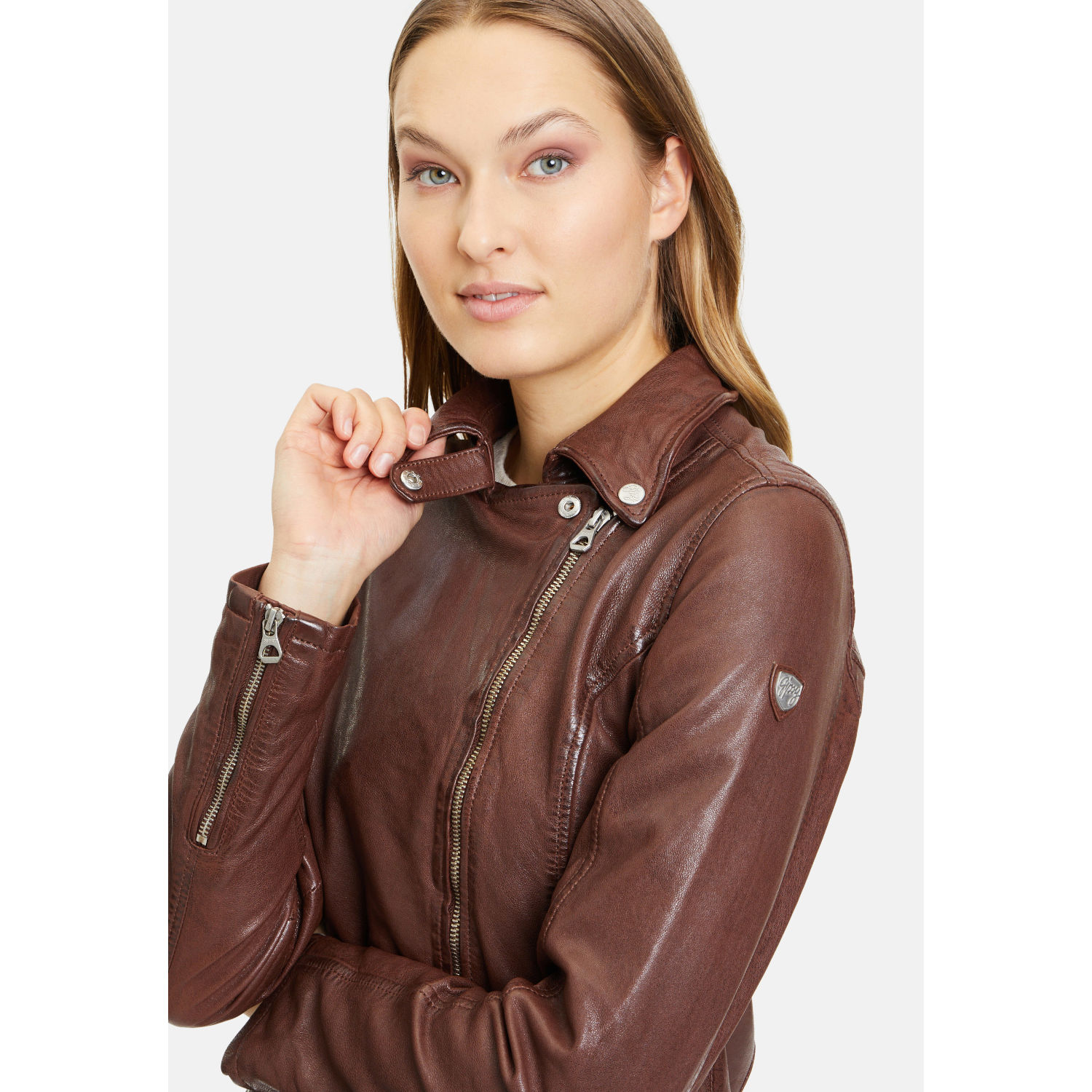 Kurtka skórzana damska Gipsy Kasztan GWFaye – BLACK FRIDAY