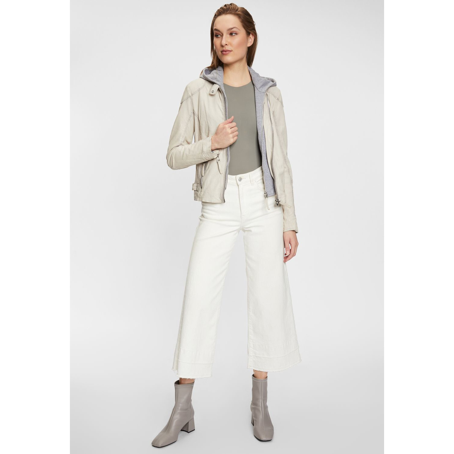 Kurtka skórzana damska Gipsy Off White GWFinja – ODZIEŻ