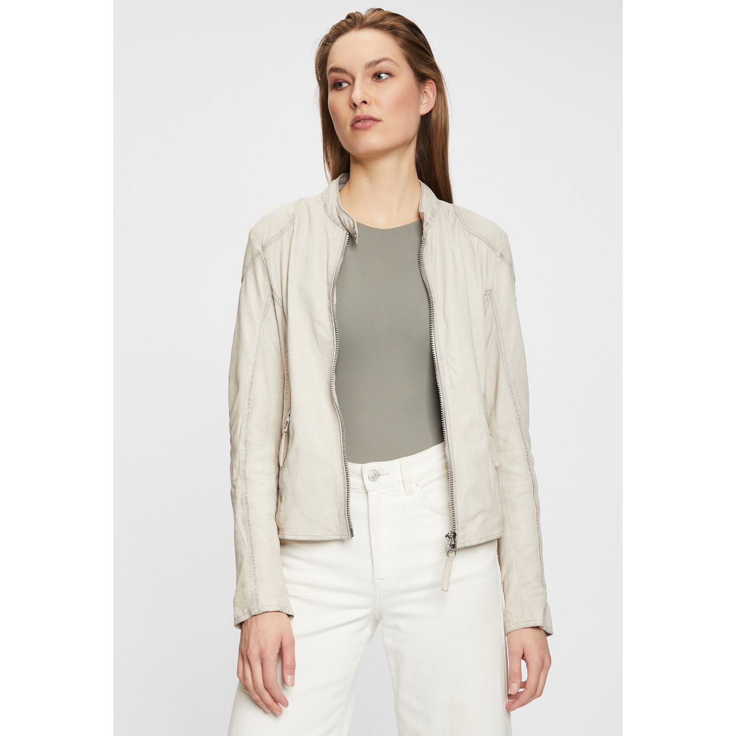 Kurtka skórzana damska Gipsy Off White GWFinja – ODZIEŻ
