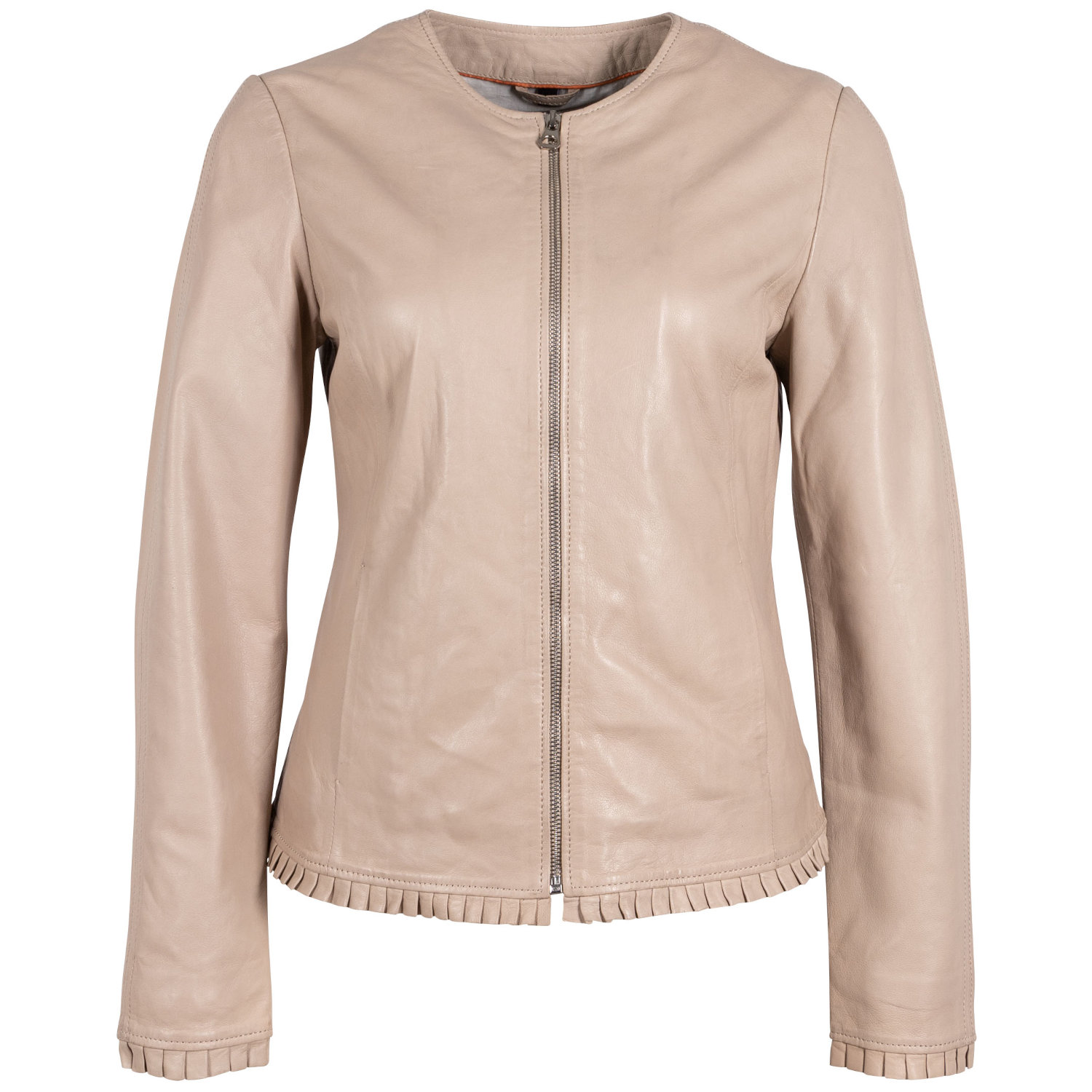 Kurtka skórzana damska Gipsy jasnobeżowa GWGlenny – BLACK FRIDAY