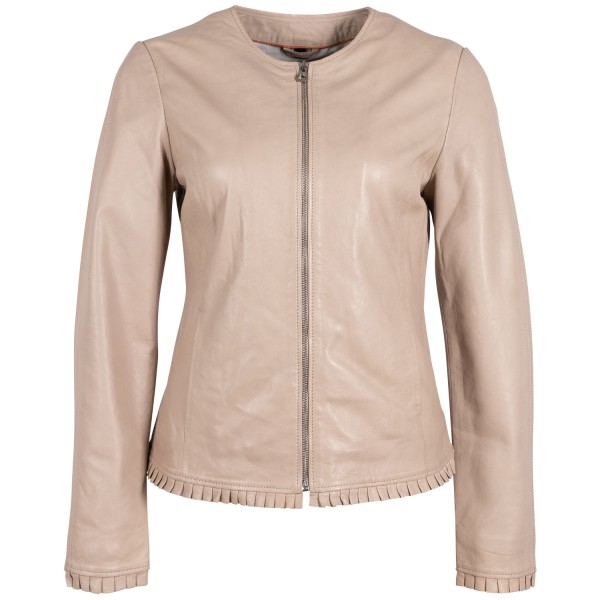 Kurtka skórzana damska Gipsy jasnobeżowa GWGlenny