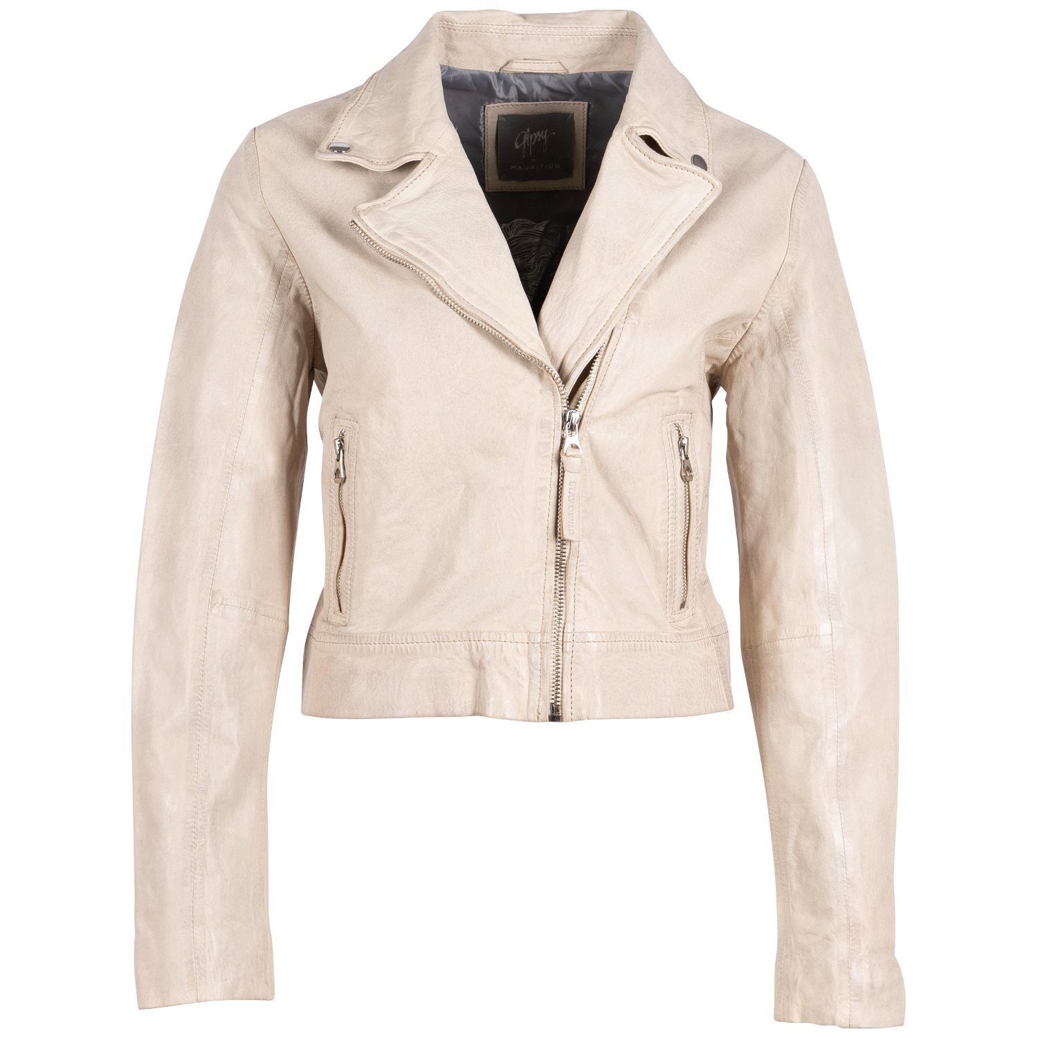 Kurtka skórzana damska Gipsy Off White GWJella – BLACK FRIDAY