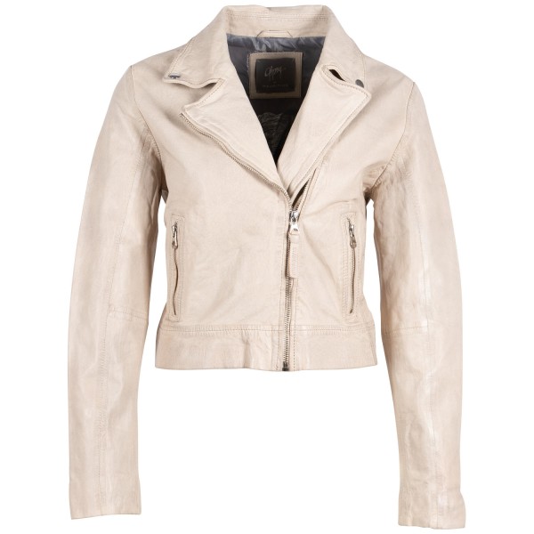 Kurtka skórzana damska Gipsy Off White GWJella