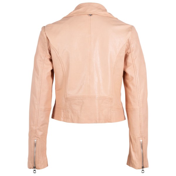 Kurtka skórzana damska Gipsy brzoskwiniowo-różowa GWJella